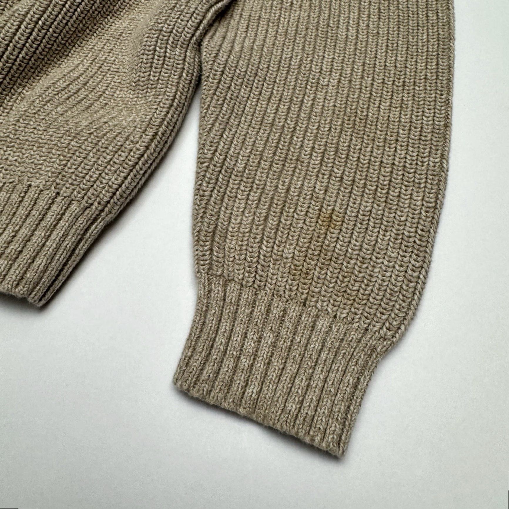 Eddie Bauer VINTAGE Eddie Bauer Heavyweight Cable-Knit Crew Neck Sweater 100% Cotton XL Men Beige Tan 1/4 Button Pullover Knit 1 Day Shipping Size US XL / EU 56 / 4 - 8 Thumbnail