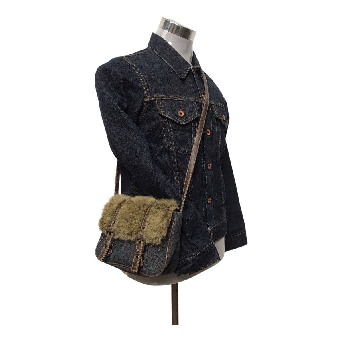 Hysteric Glamour × If Six Was Nine × Japanese Brand Denim Mink Fur SlingBag Size ONE SIZE - 1 Thumbnail