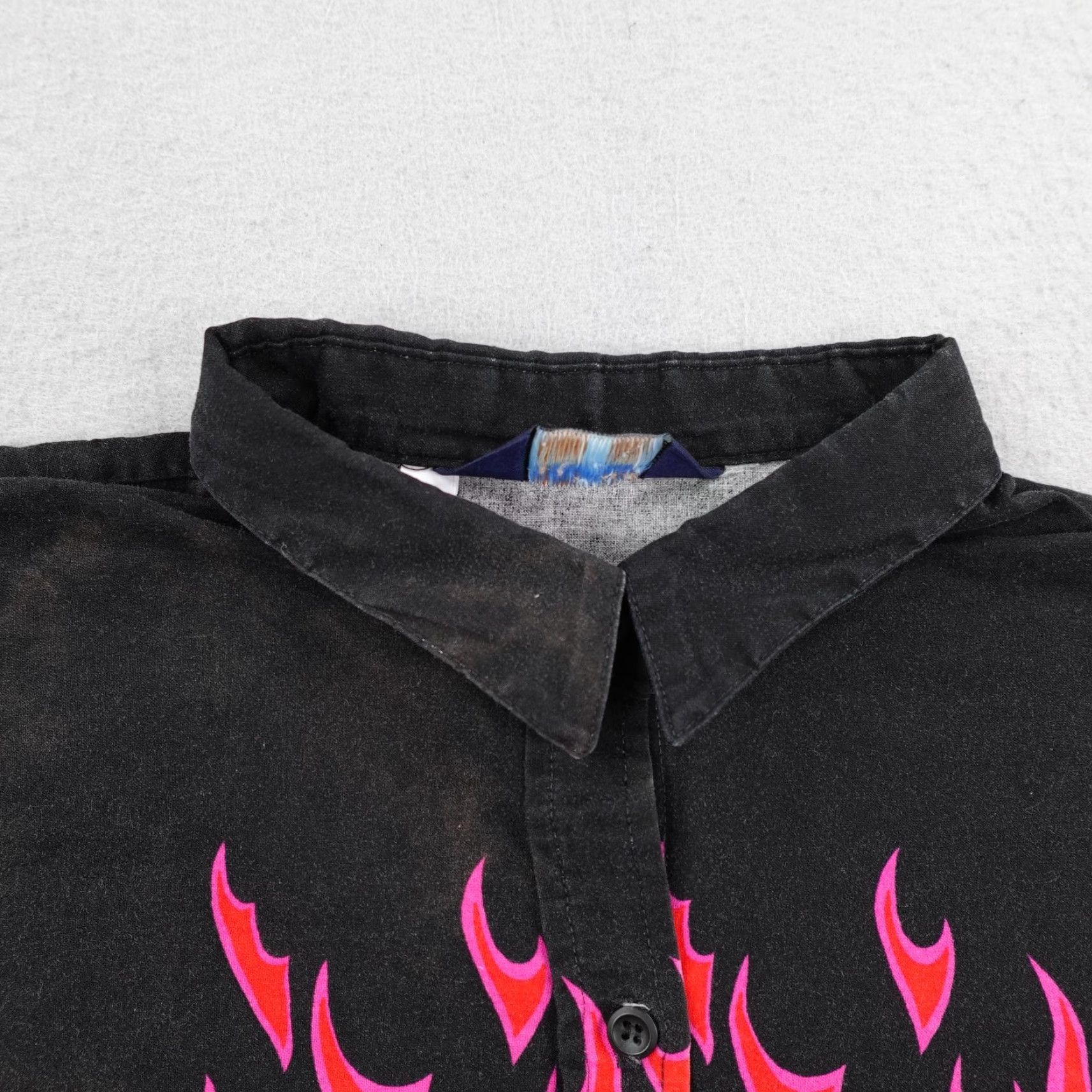 Brooks VINTAGE Brooks Dunn Shirt Womens Large Black Red Flames Western Panhandle Slim 2 Shirt Women Black Red Flames Western Panhandle Slim 2 Size L / US 10 / IT 46 - 2 Thumbnail