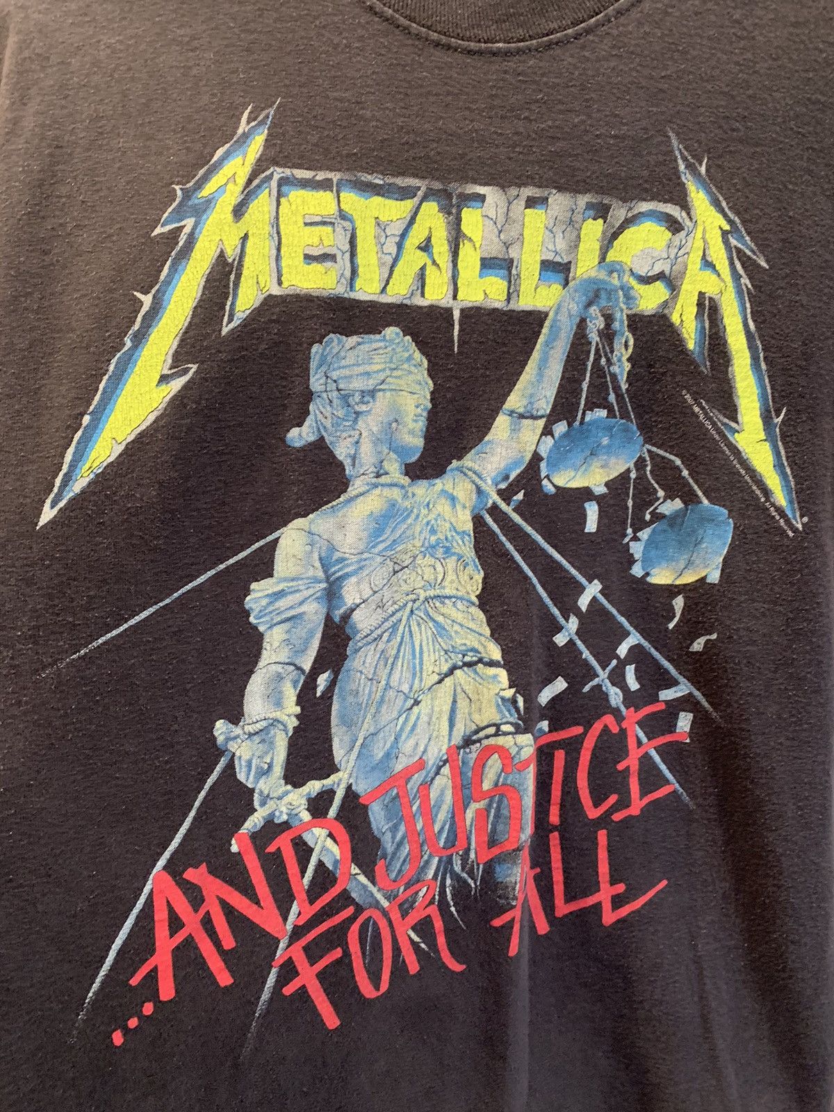 Band Tees *RARE* Vintage Metallica And Justice For All Band Shirt 2007 Size US M / EU 48-50 / 2 - 2 Thumbnail