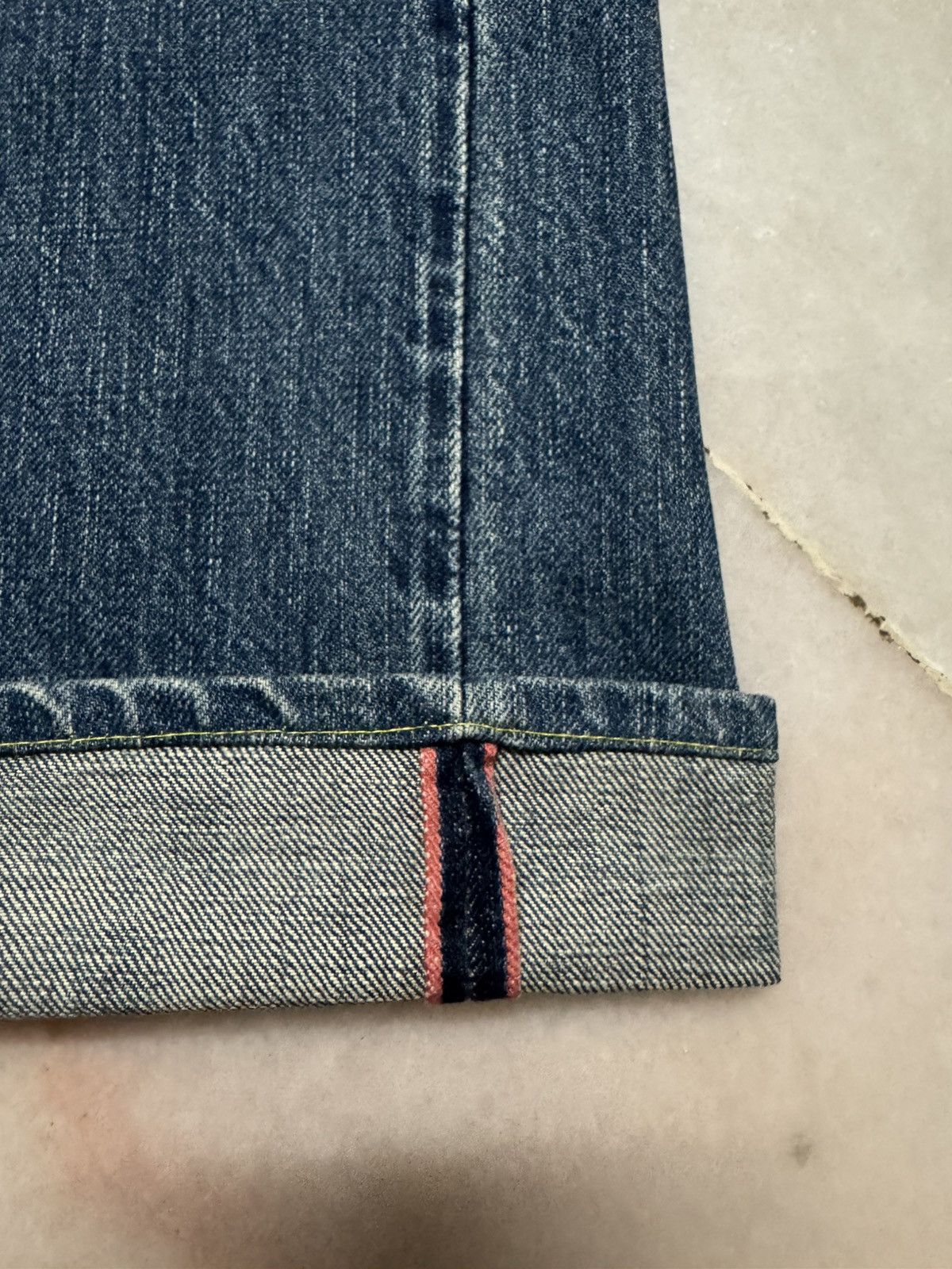 Japanese Brand 💥MADE IN JAPAN💥KALOTOOL PROJECT SELVEDGE REDLINE MUDWASH Size US 28 / EU 44 - 5 Thumbnail