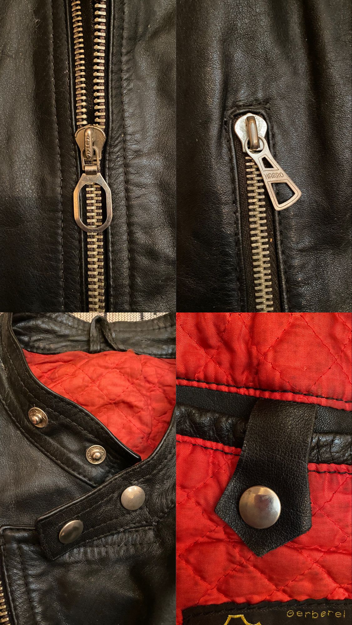 Genuine Leather Rare Vintage 80s Harro Leather Biker Jacket Cafe Racer Size US M / EU 48-50 / 2 - 6 Thumbnail