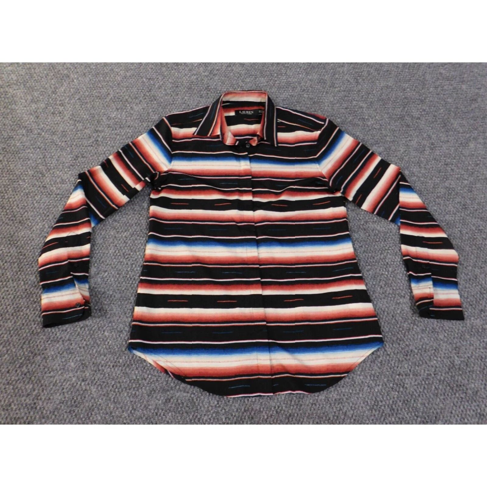 Ralph Lauren Ralph Lauren Shirt Mens XS Red Striped Button-Up City Woven Button-Down Collar Long Sleeve Casual Regular Size US XS / EU 42 / 0 - 2 Thumbnail