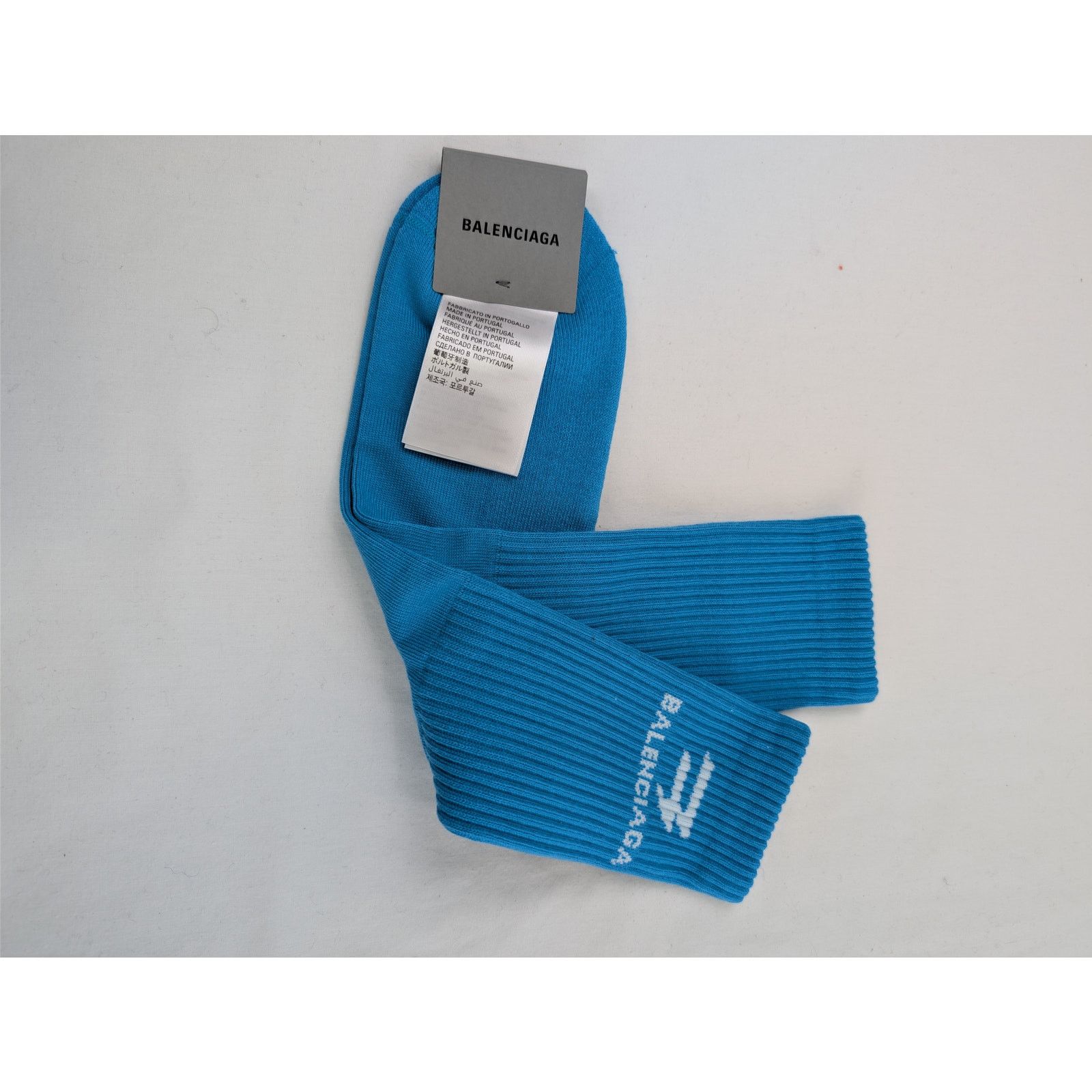 Balenciaga o1rshd1 Size: M / Socks New Sporty B Tennis in Blue Size ONE SIZE - 7 Thumbnail