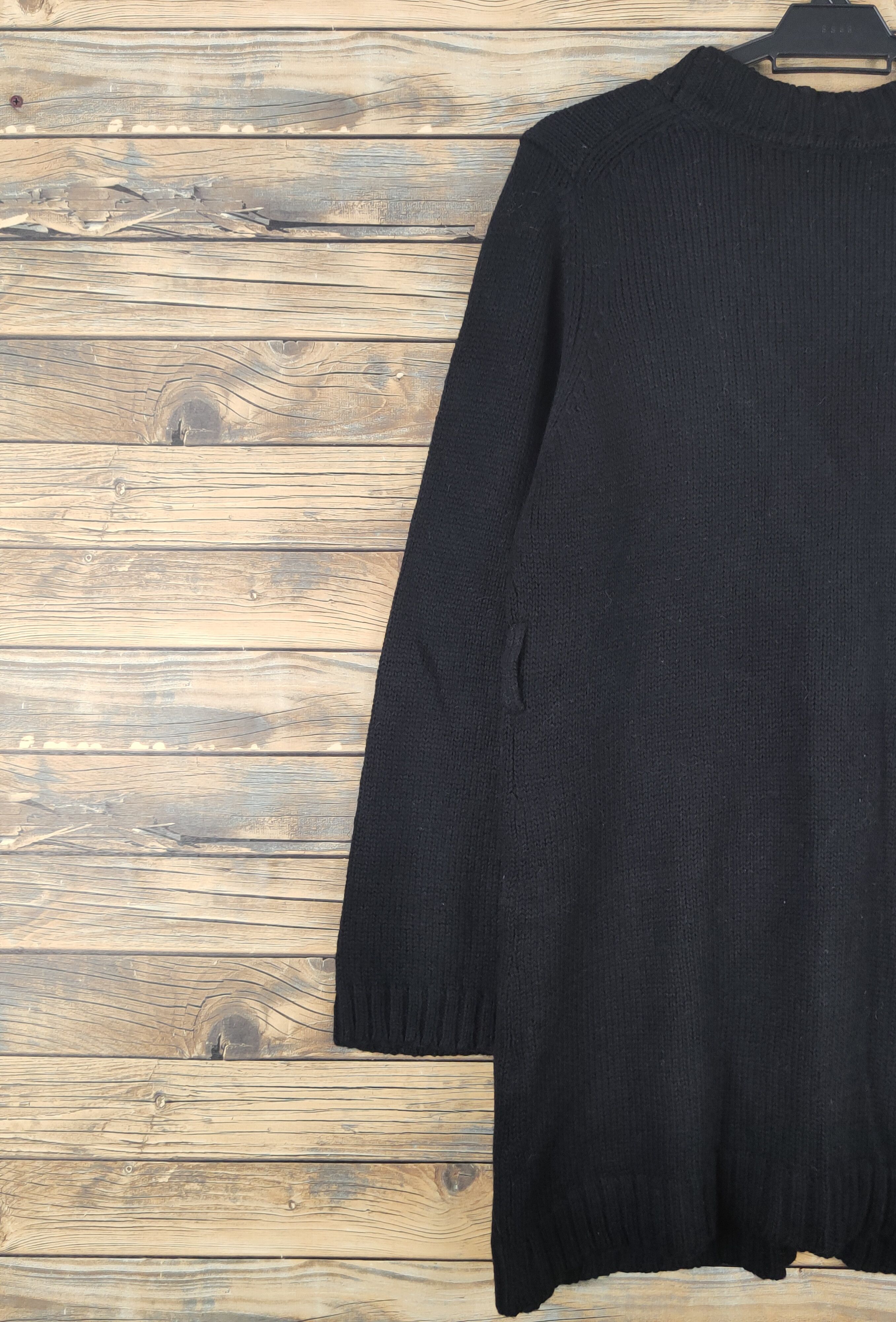 Homespun Knitwear × Japanese Brand × Michel Klein A.v.v Michel Klein Black Knitwear Cardigan #W1089 Size M / US 6-8 / IT 42-44 - 8 Thumbnail