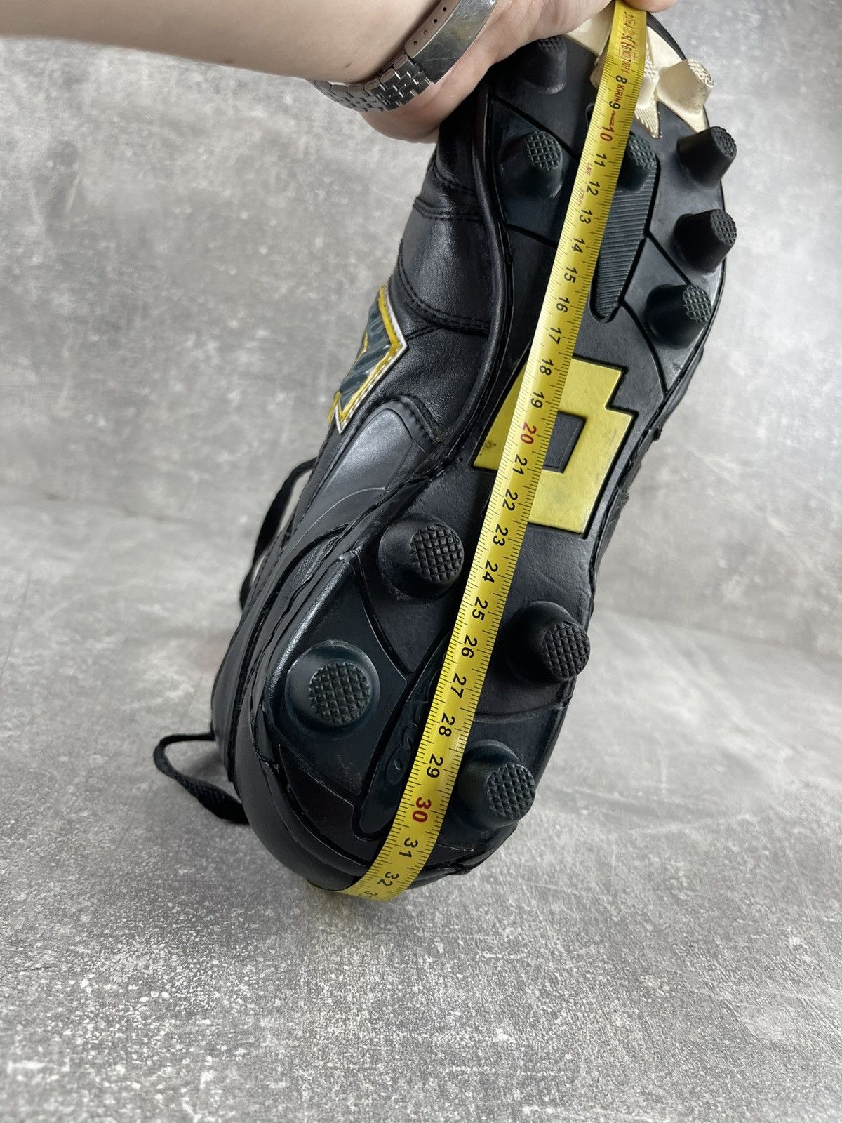 Lotto Sport × Vintage Lotto Calcio Ruud Gullit 00s Black Leather Soccer Sneakers Size US 13 / EU 46 - 13 Thumbnail