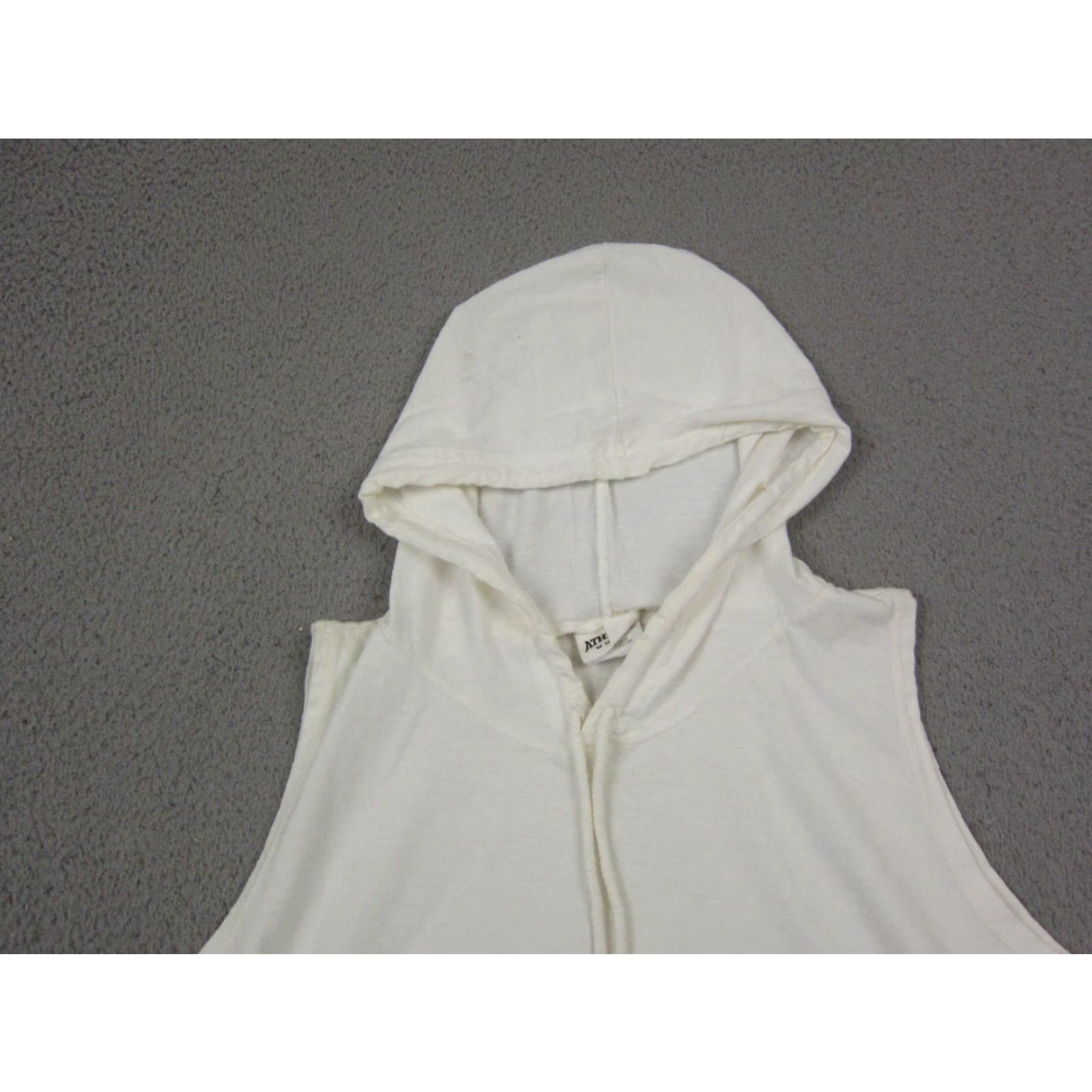 Athletic Works Vintage Athletic Works Hoodie Womens L White 90s Sleeveless Pullover Cropped Activewear Running & Jogging Mens Womens Girls Boys Size L / US 10 / IT 46 - 3 Thumbnail