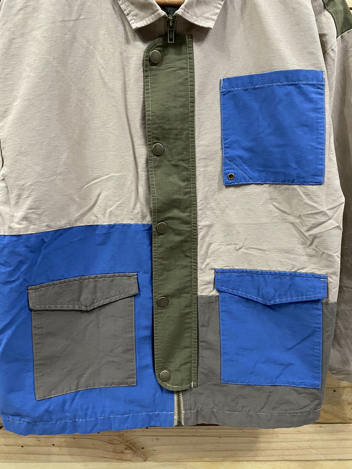 Japanese Brand EMAGO colorblock light jacket Size US M / EU 48-50 / 2 - 4 Thumbnail