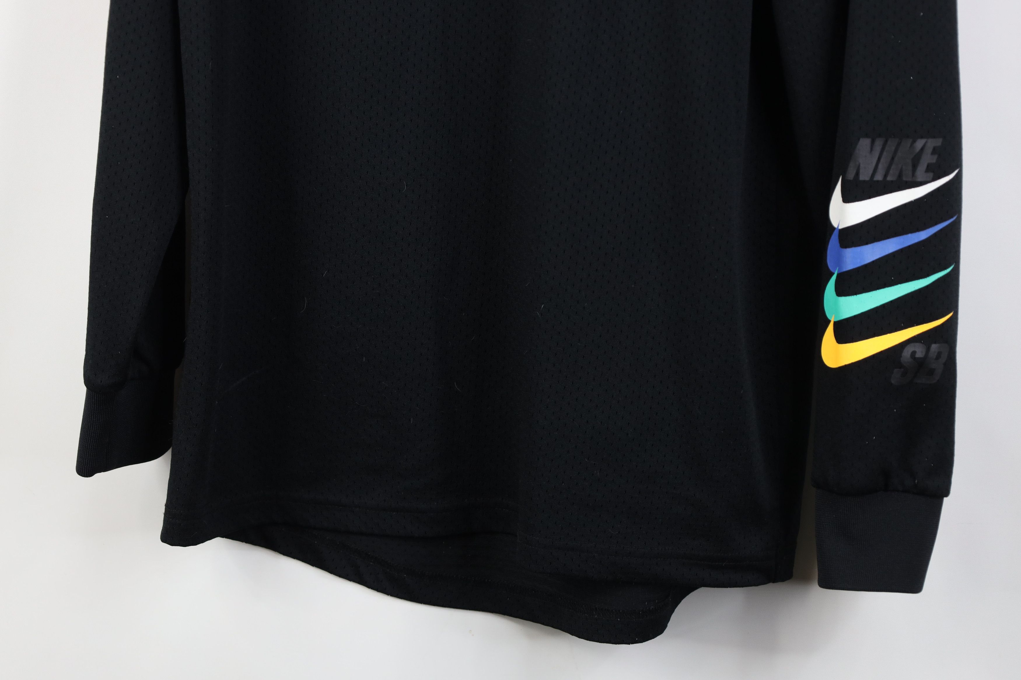 Nike Nike SB Rainbow Swoosh Mesh Jersey Long Sleeve T-Shirt Size US S / EU 44-46 / 1 - 3 Thumbnail