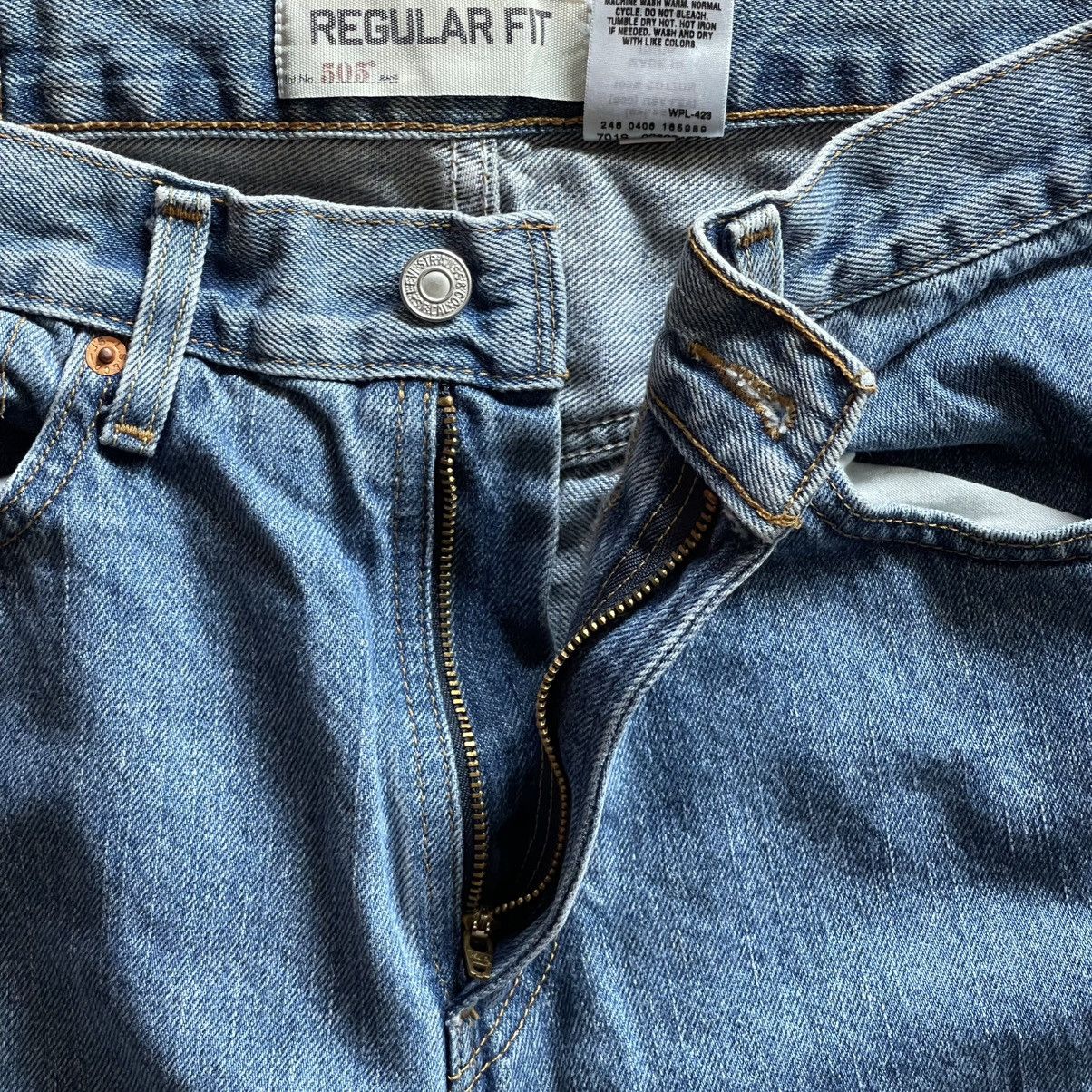 Levi's Levi's 505 Regular Fit Men's Jeans - Blue 33x32 Size US 33 - 5 Thumbnail