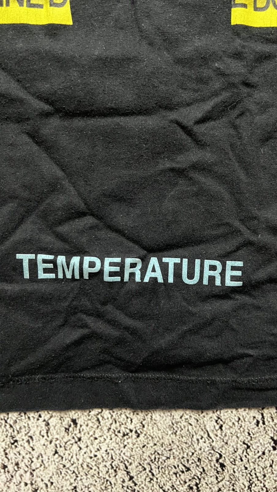 Off-White Off white temperature caution tape dont cross line t shirt Size US M / EU 48-50 / 2 - 11 Thumbnail