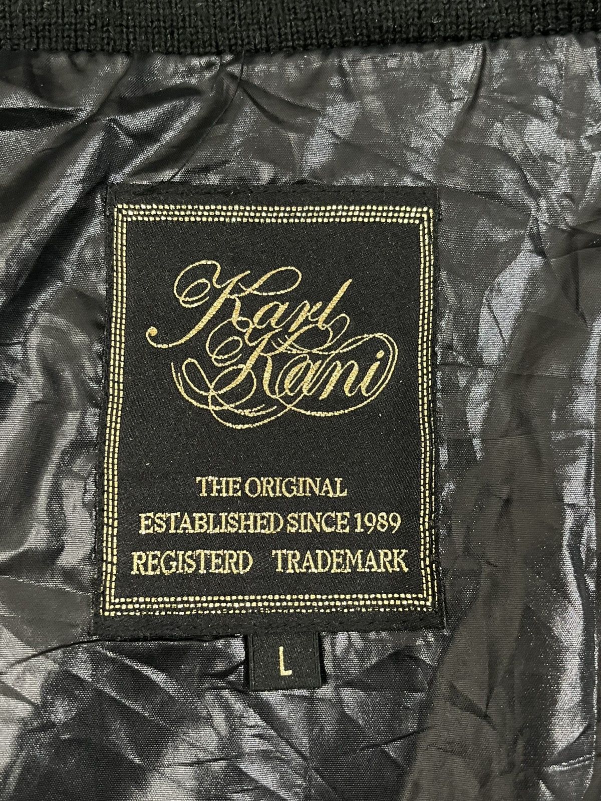 Karl Kani × Vintage Vintage Karl Kani Black Faux Fur Hooded BomberJacket Size US L / EU 52-54 / 3 - 12 Thumbnail