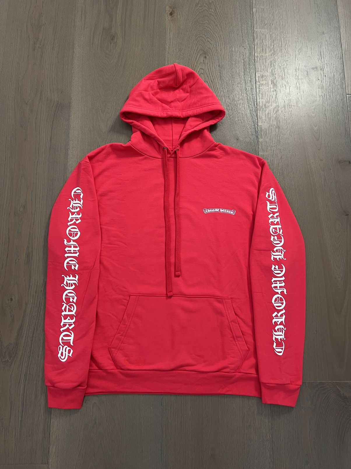 Chrome Hearts Chrome Hearts Red Scroll Logo Hoodie Size US L / EU 52-54 / 3 - 2 Thumbnail