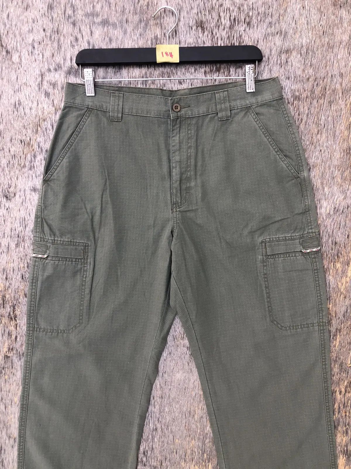 L.L. Bean × Vintage Very rare Green Cargo Pants Baggy Pattern W33 x L40 Size US 33 - 2 Thumbnail
