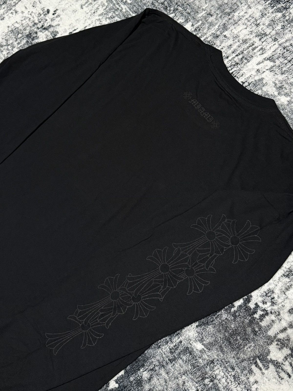 Chrome Hearts Chrome Hearts Black Cemetery Cross Long Sleeve Size US L / EU 52-54 / 3 - 3 Thumbnail