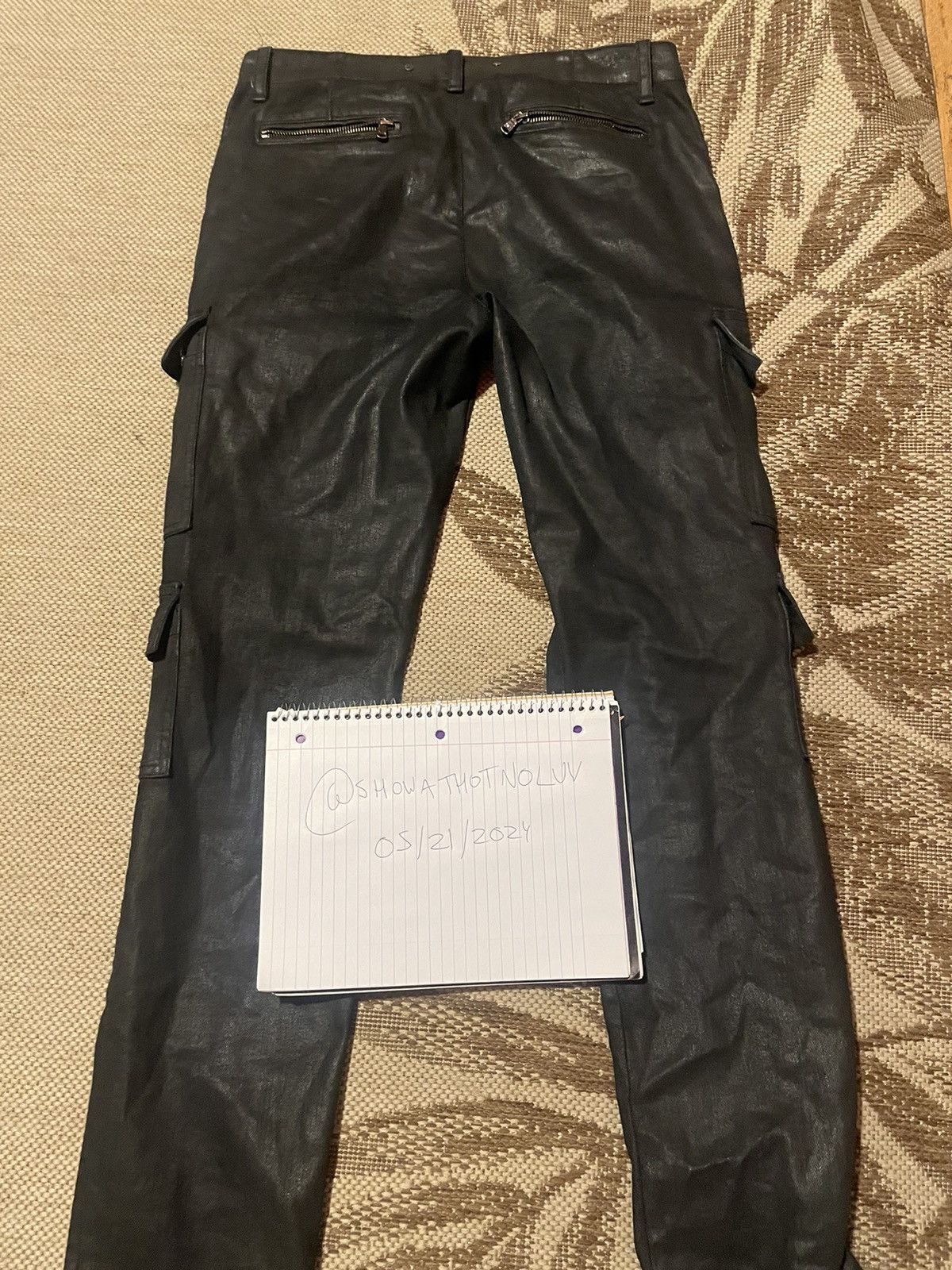 image of Michael Kors Waxed Denim in Black, Men's (Size 32)