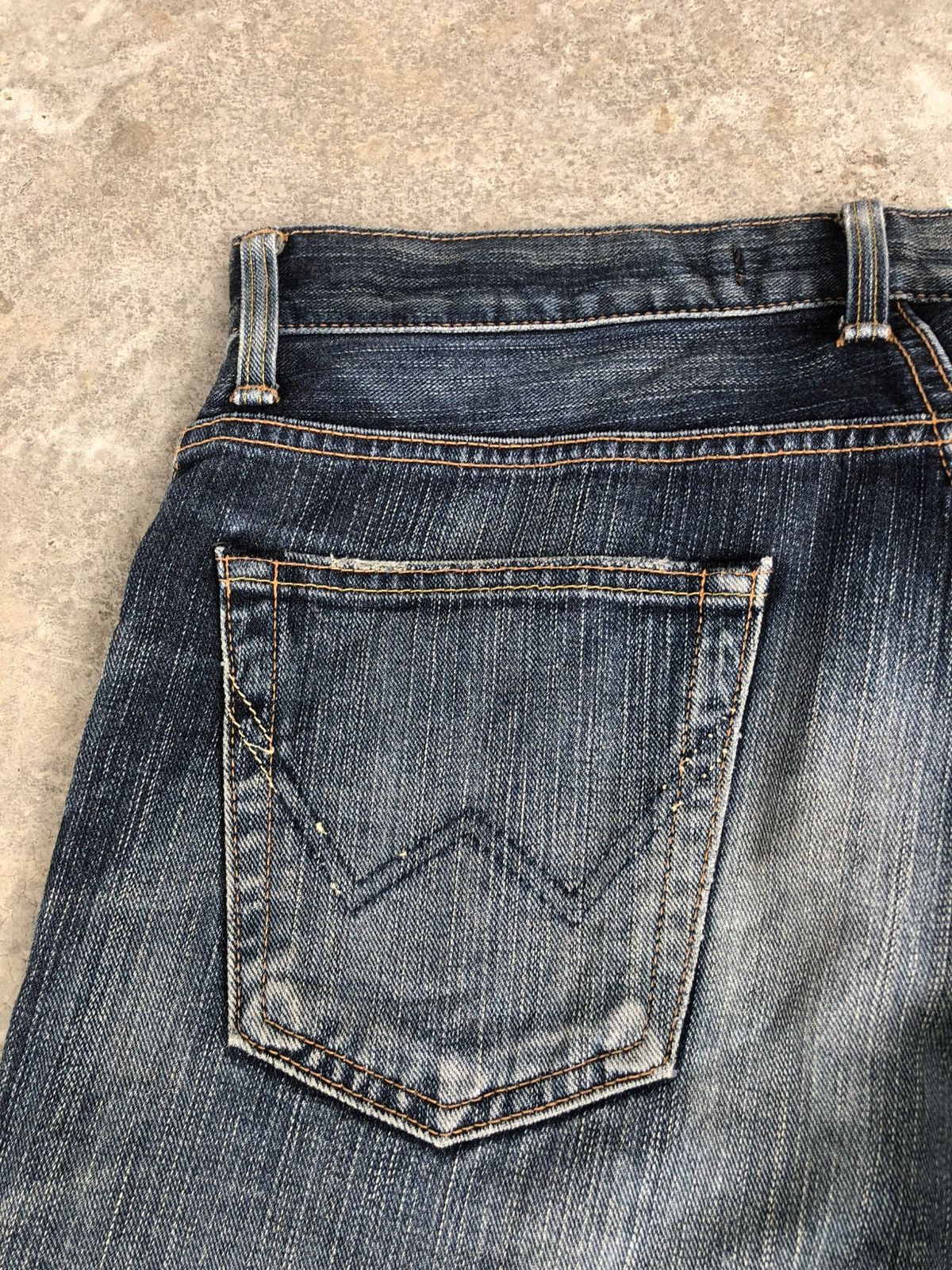 Le Grande Bleu (L.G.B.) Edwin XV Flared Jeans Bootcut Distressed Jeans Size US 31 - 16 Thumbnail