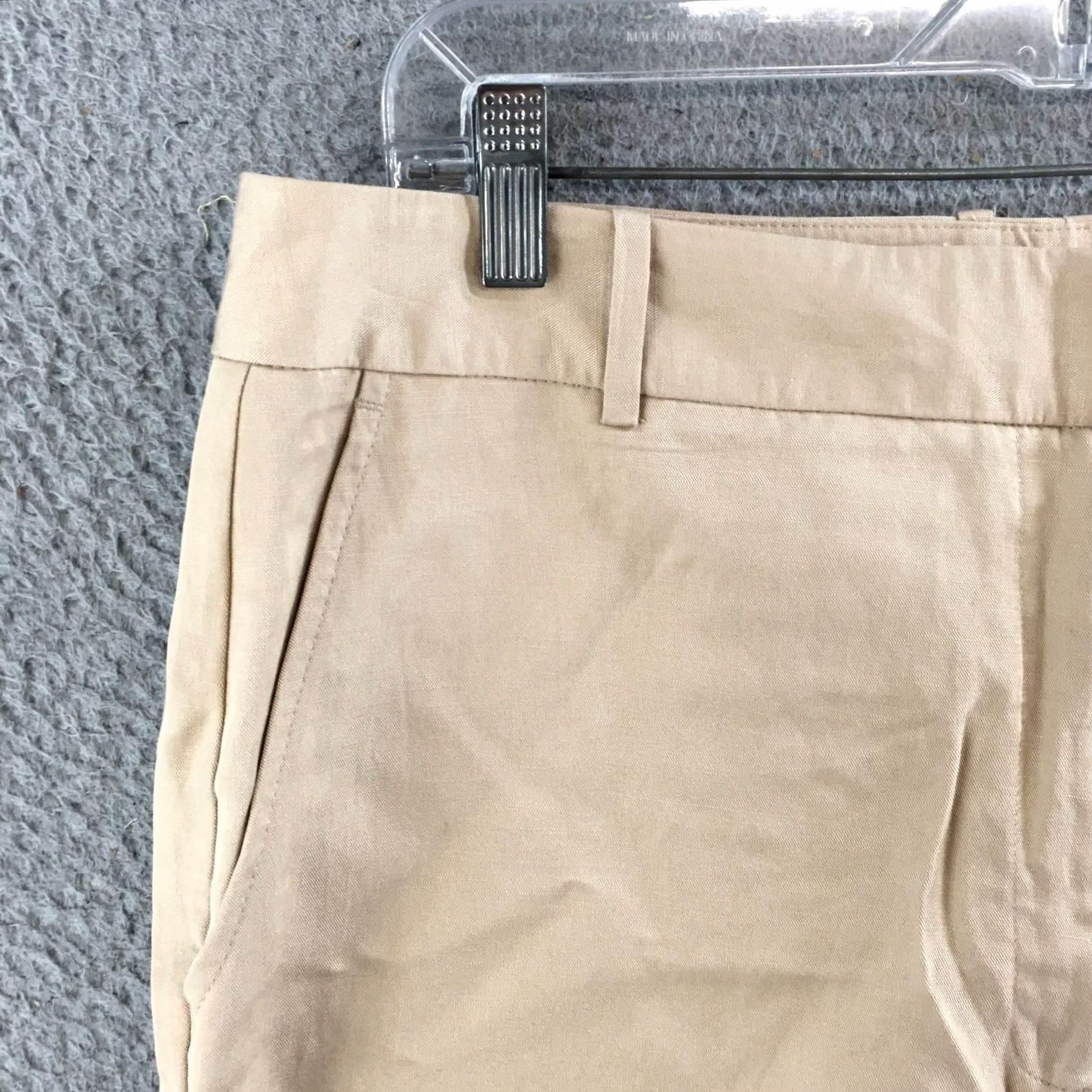 Worthington Worthington Pants Womens 14 Beige Khaki High Rise Straight Zip Fly Casual NEW Size 36" / US 14 / IT 50 - 3 Thumbnail