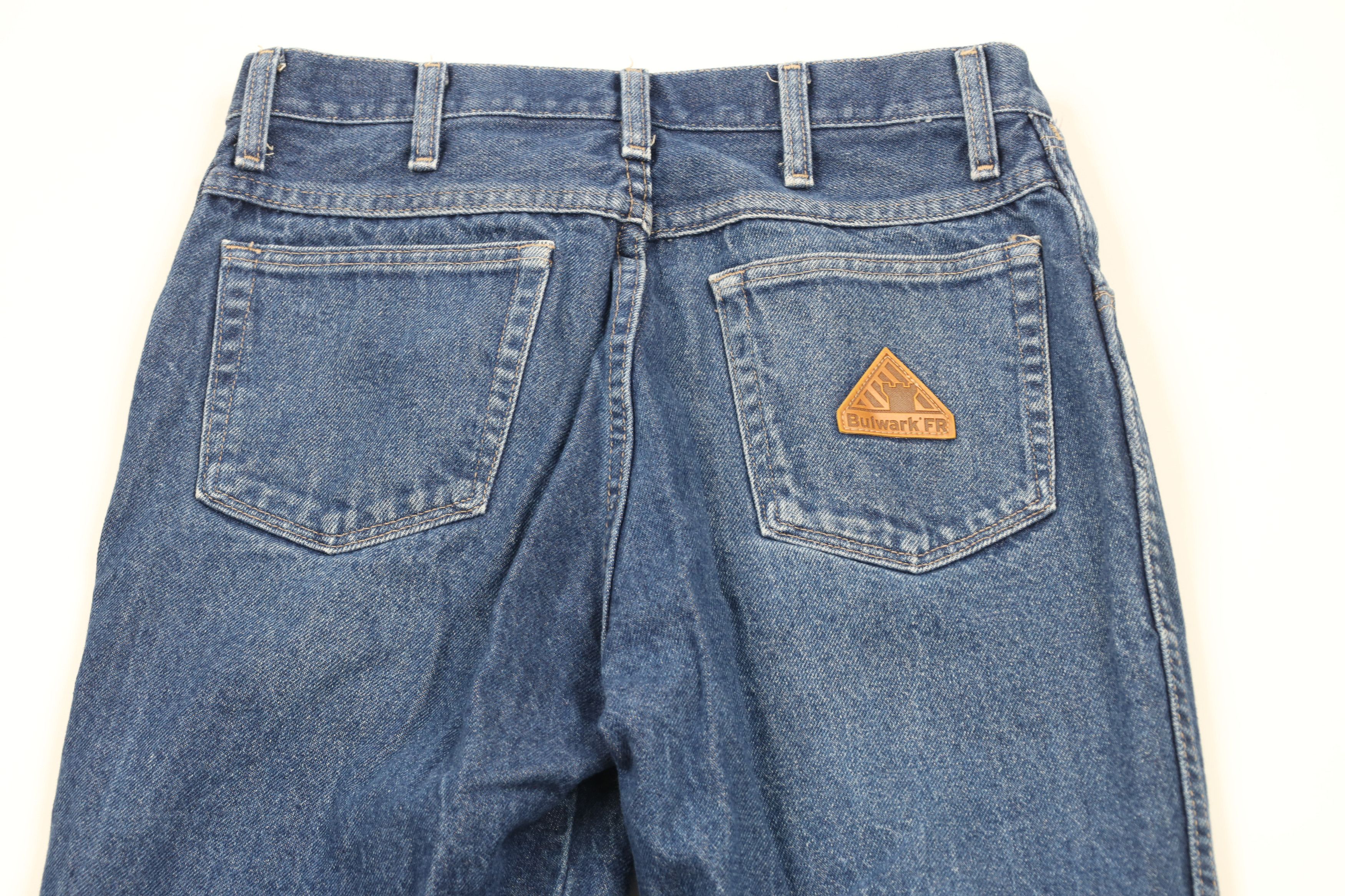 Vintage Vintage Bulwark FR Flame Resistant Bootcut Denim Jeans Size US 32 / EU 48 - 9 Thumbnail