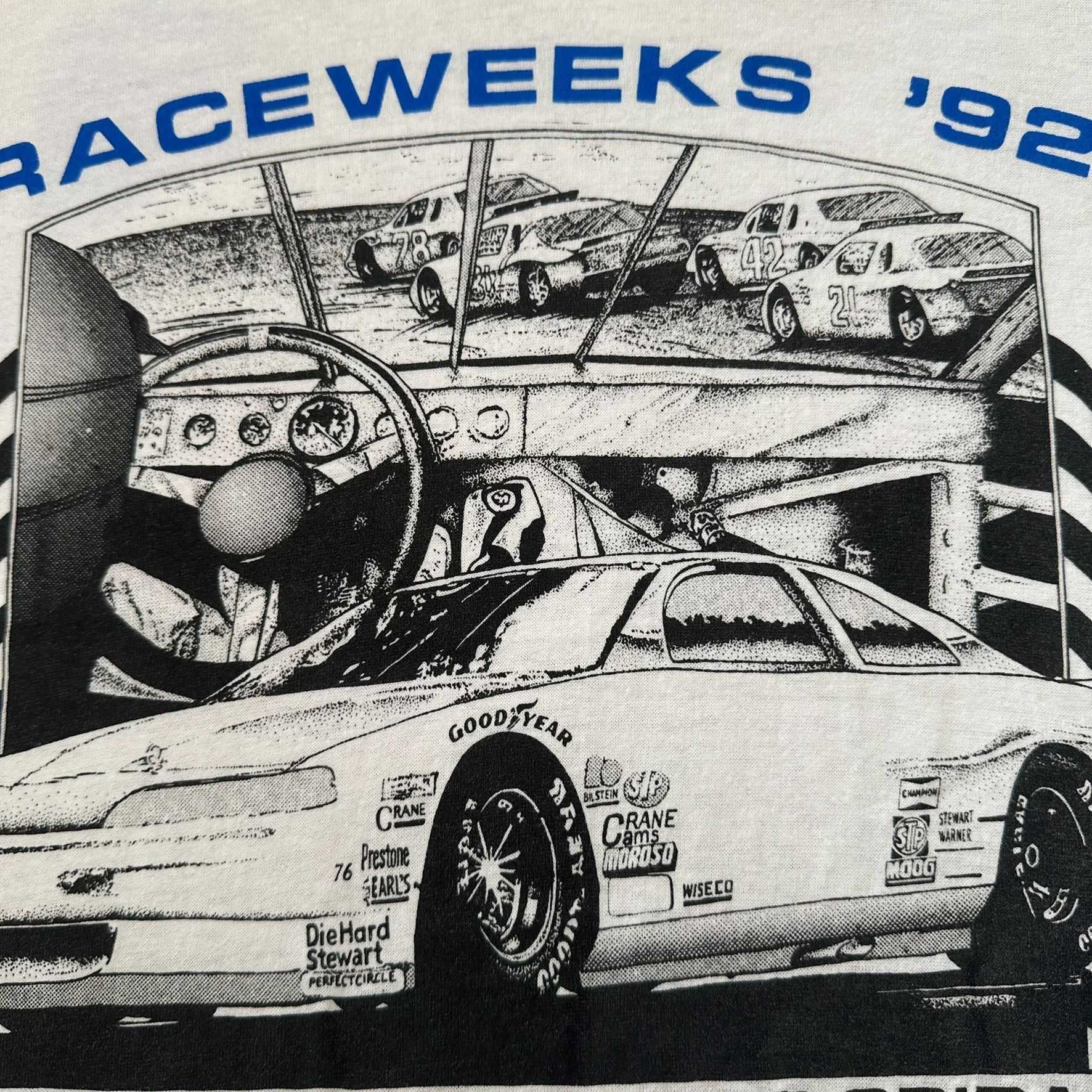 Vintage Vintage 90s Daytona 500 Raceweeks 1992 T-Shirt Single Stitch Size US S / EU 44-46 / 1 - 3 Thumbnail