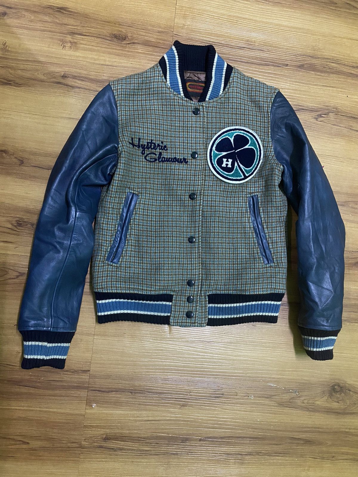 Hysteric Glamour × Leather HYSTERIC GLAMOUR VERSITY JACKET "Leather" Size US S / EU 44-46 / 1 - 2 Thumbnail