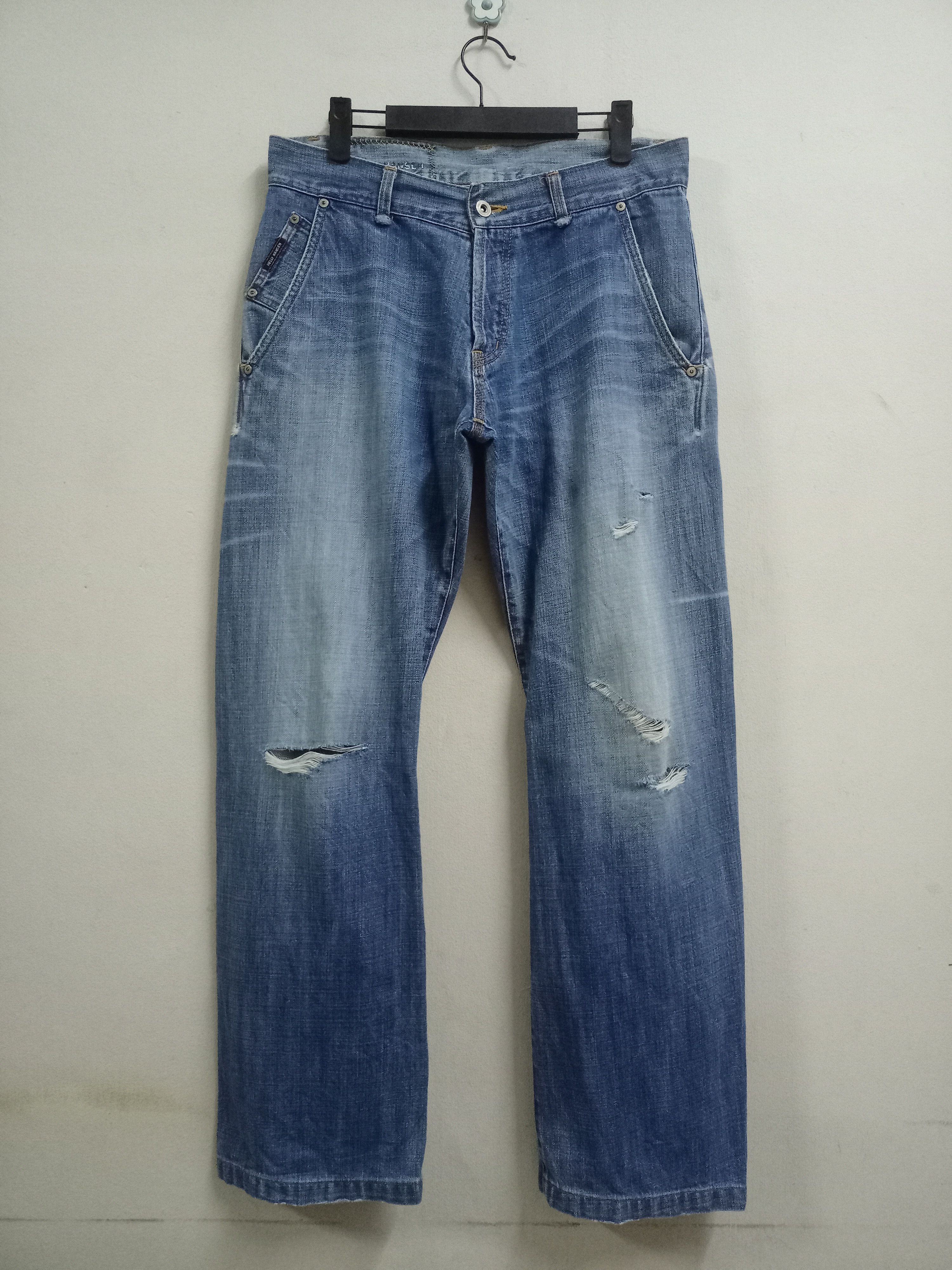 Helly Hansen Vintage Japan Helly Hansen Curve Leg Distressed Baggy Jeans Size US 32 / EU 48 - 1 Thumbnail