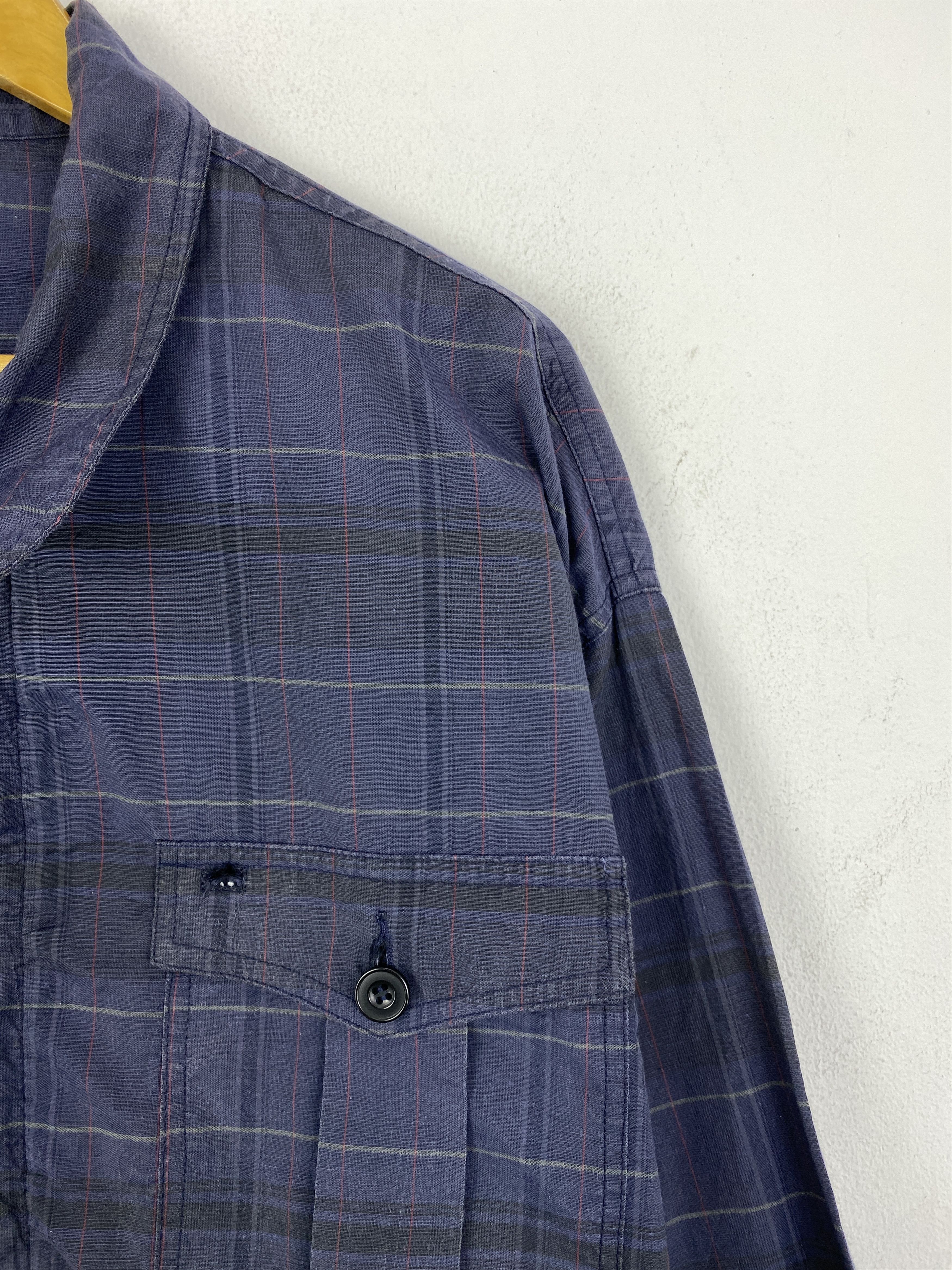 Japanese Brand Vintage Japanese Brand Plaid Workwear Chore Coat JA0206 Size US L / EU 52-54 / 3 - 8 Thumbnail