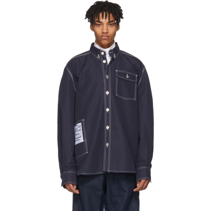 Vetements Vetements Navy Workwear Shirt（Rare） Size US L / EU 52-54 / 3 - 10 Thumbnail