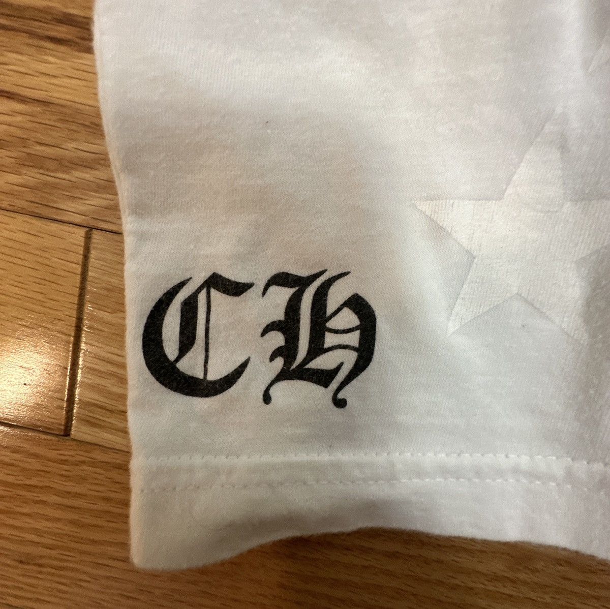 Chrome Hearts Chrome Hearts Horseshoe Scroll Stars Logo Tee Size US M / EU 48-50 / 2 - 3 Thumbnail