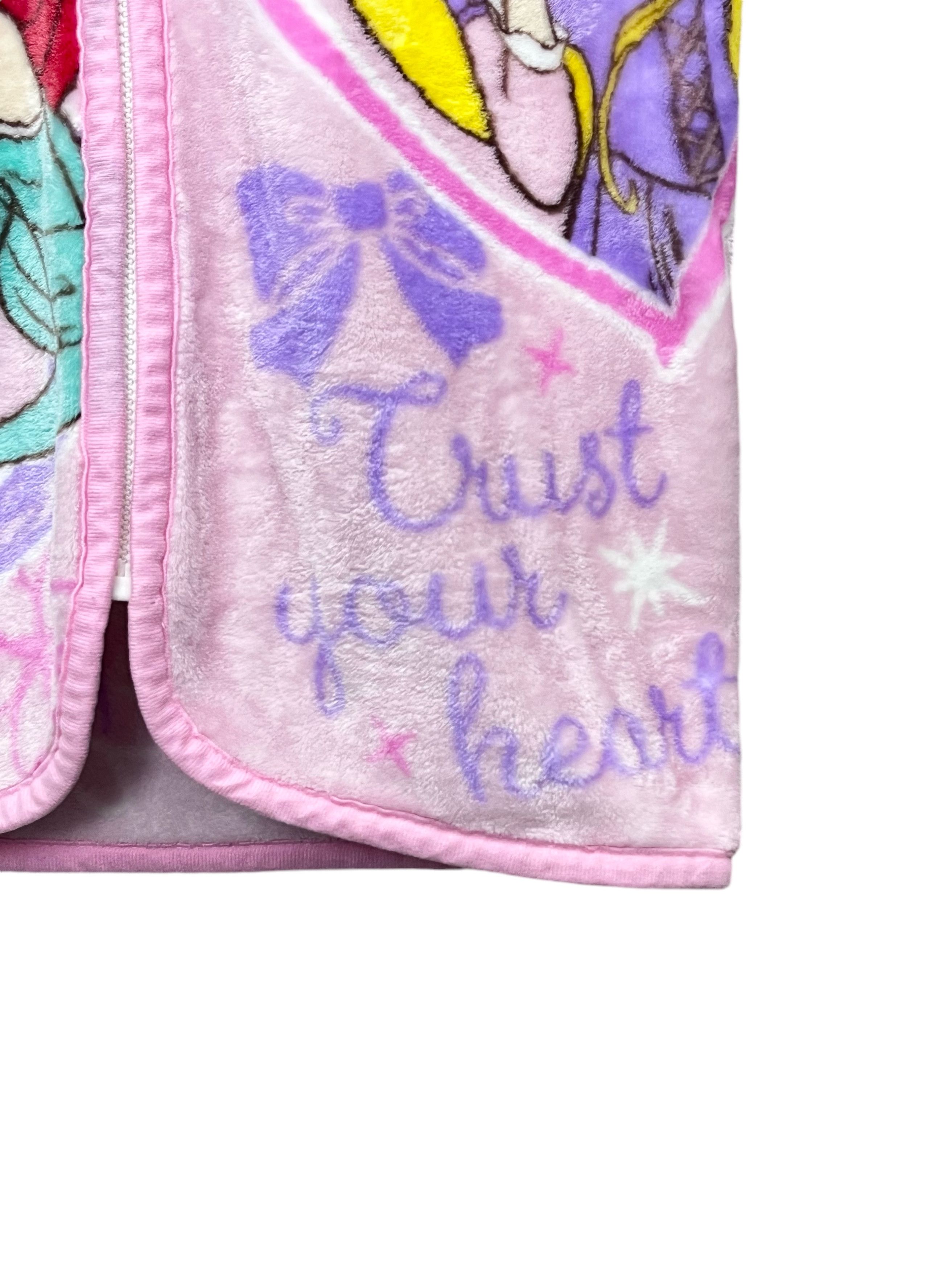 Disney DOPE❤️Vintage Disney PRINCESS Character Fluffy Fleece Vest Size US S / EU 44-46 / 1 - 13 Thumbnail