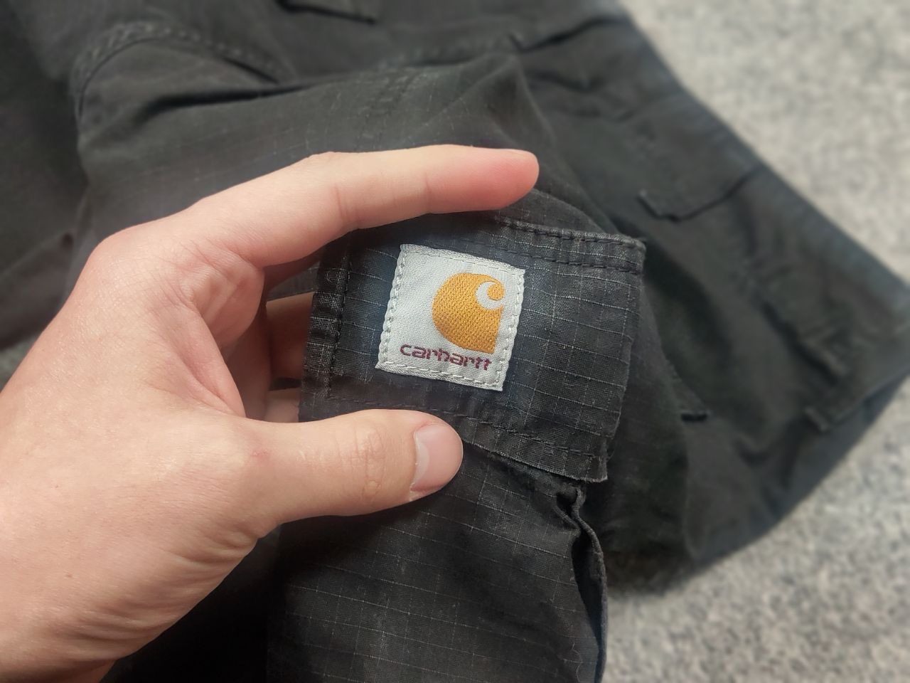 Carhartt Vintage Carhartt Wip Cargo Pants Black Faded Ripstop Y2K Size US 34 / EU 50 - 13 Thumbnail