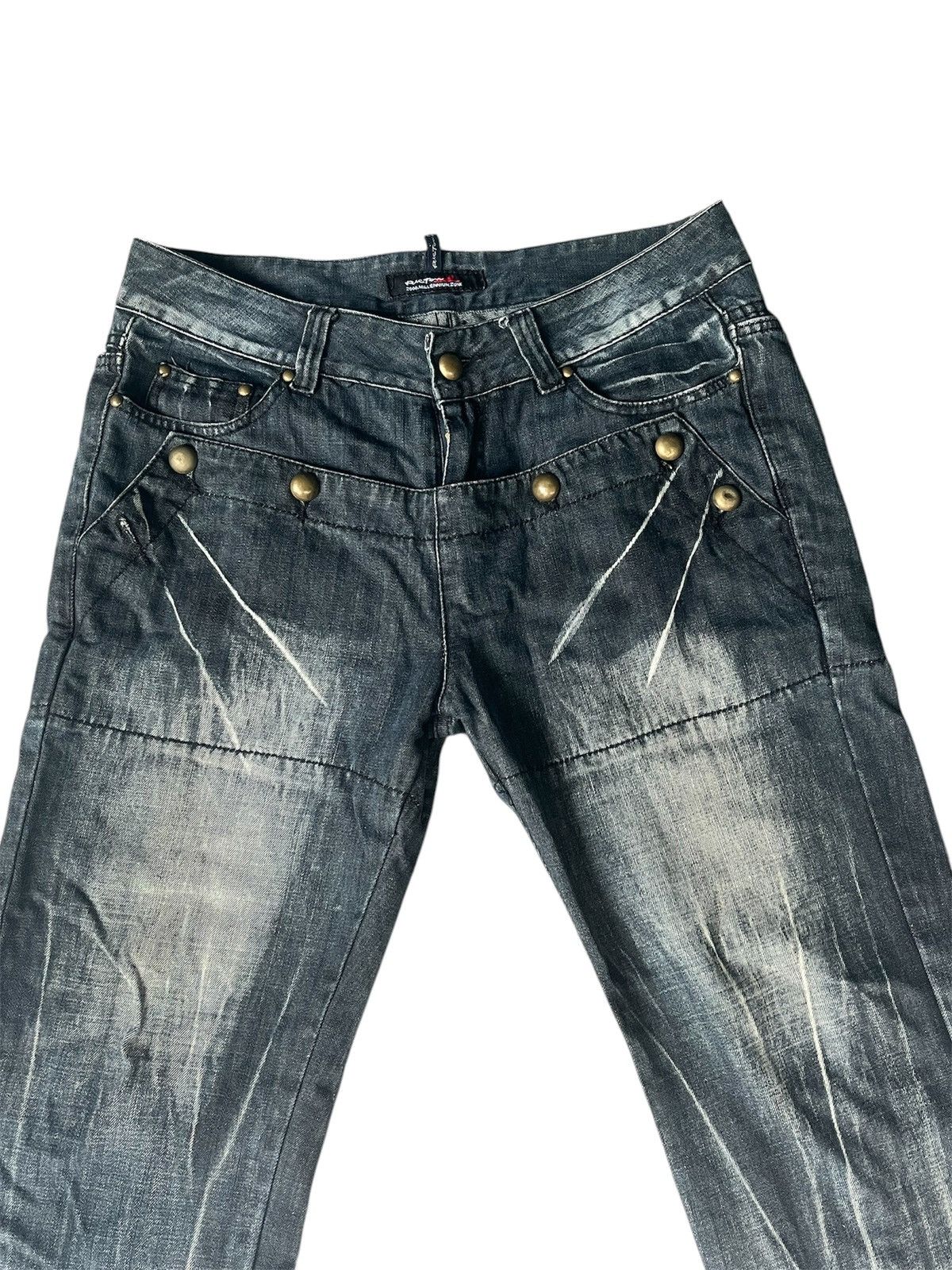 Kapital Rieton Studded distressed denim y2k style Size US 32 / EU 48 - 4 Thumbnail