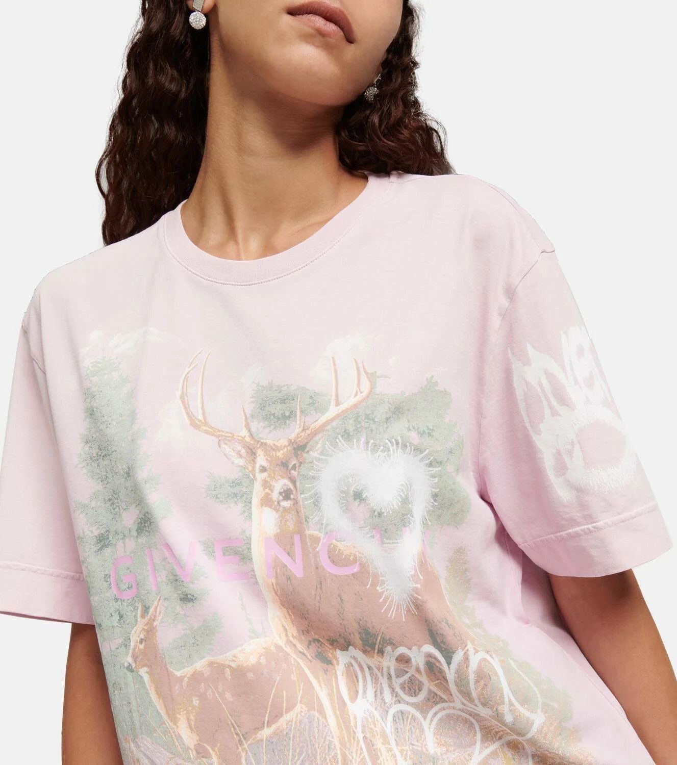 Givenchy o1srvl11e1124 Loose Fit T-Shirt in Light Pink Size XL / US 12-14 / IT 48-50 - 5 Thumbnail
