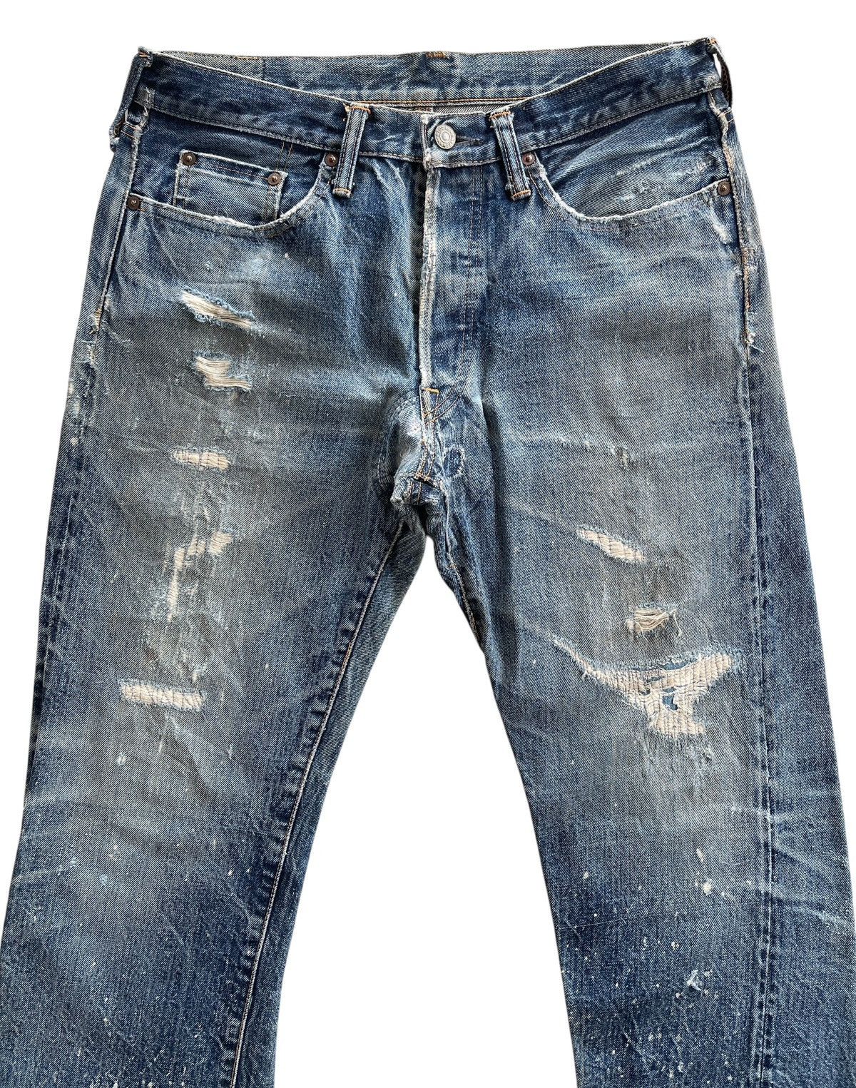 Studio D'Artisan Studio D'artisan Ripped Distressed Selvedge Denim Size US 32 / EU 48 - 2 Thumbnail