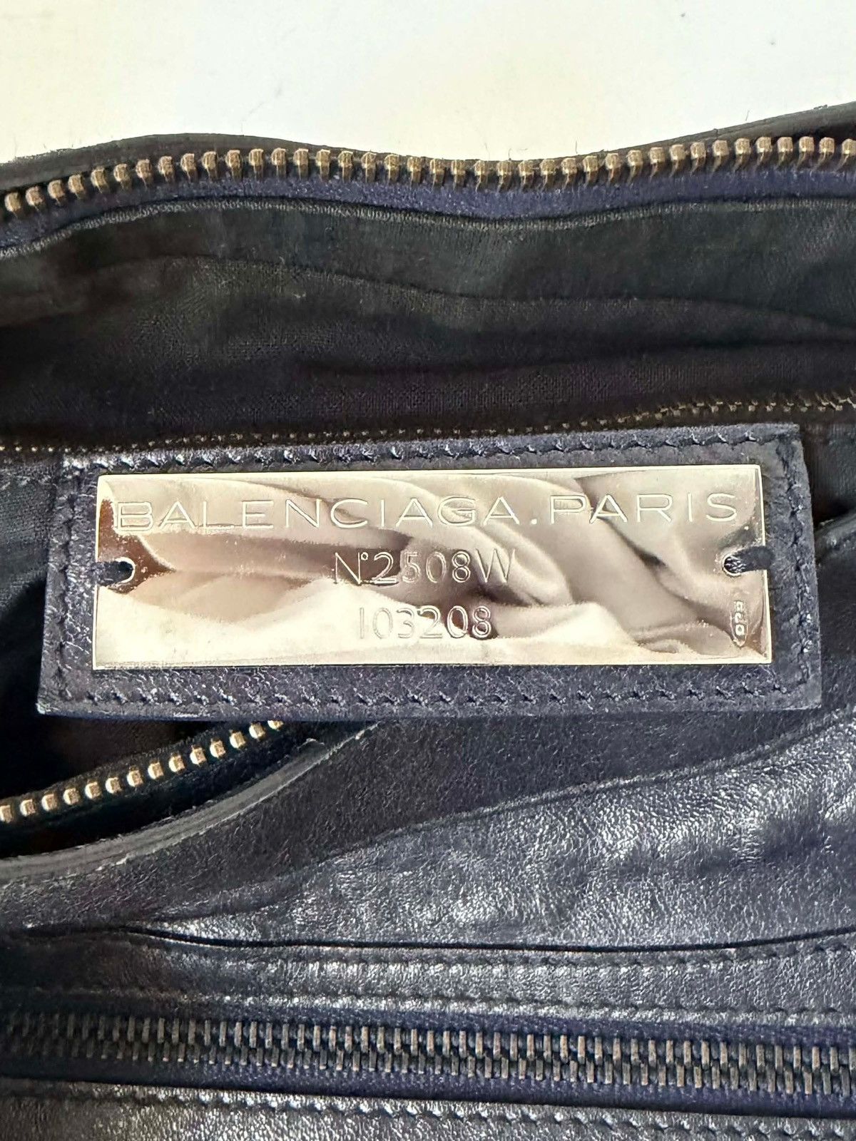 Balenciaga 2000’s Balenciaga Navy Blue Classic First Bag Size ONE SIZE - 11 Thumbnail