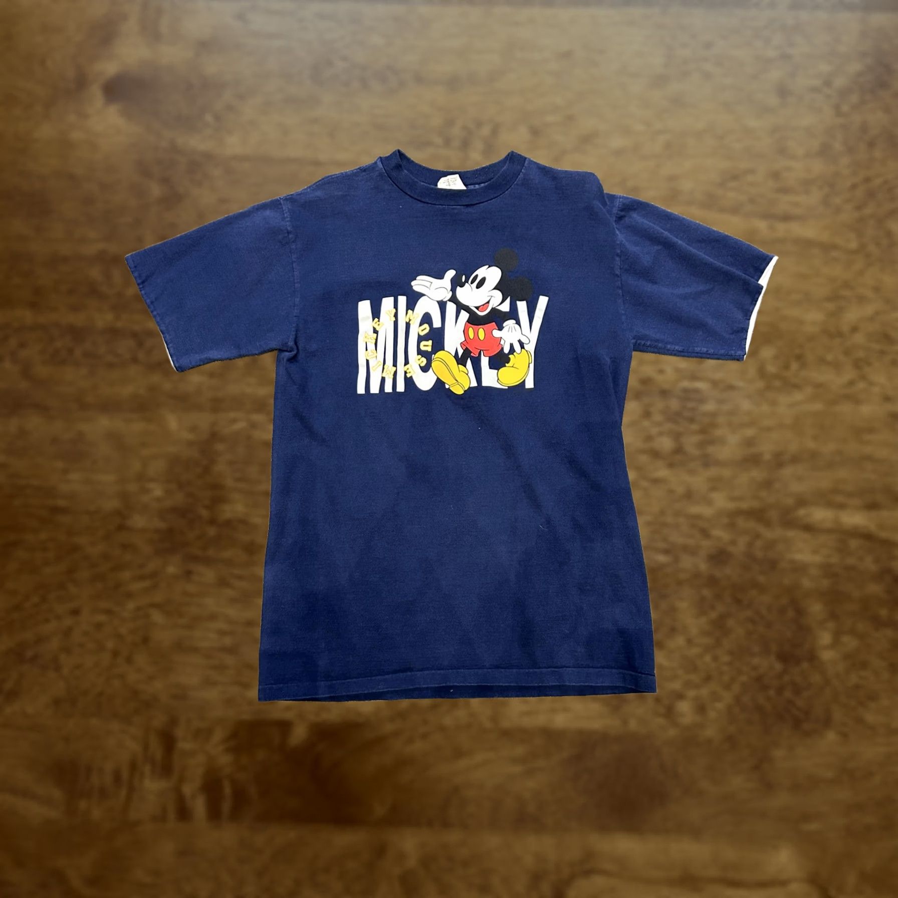 Vintage Mickey Mouse Shirt Mens Medium Blue Carolina Connection Graphic Tee T-Shirt Size US M / EU 48-50 / 2 - 1 Thumbnail