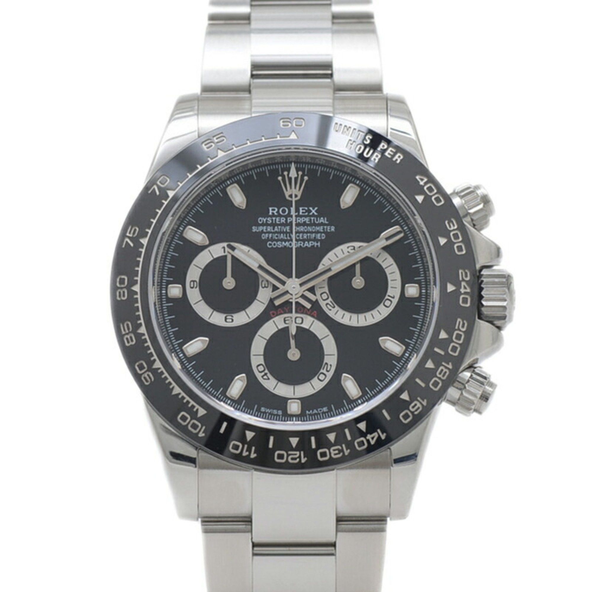Rolex Rolex Daytona 116500LN Watch Black Dial Stainless Steel Random Serial Number 2017 Men's Size ONE SIZE - 1 Thumbnail