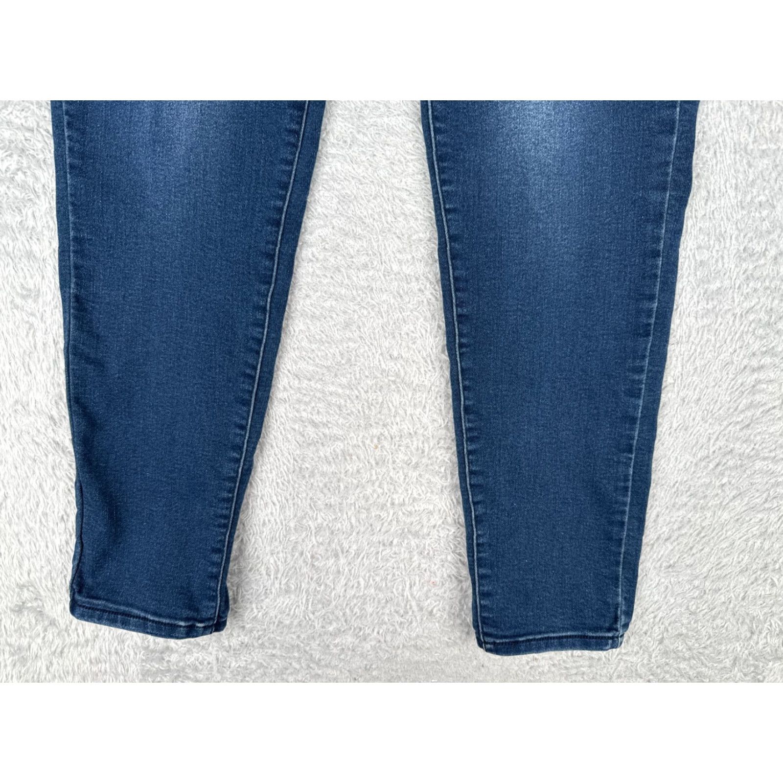 Vintage Wallflower Jeans Juniors 9 Blue Denim Insta Soft Ultra Skinny Low Rise 27x28 Size 30" / US 8 / IT 44 - 2 Thumbnail