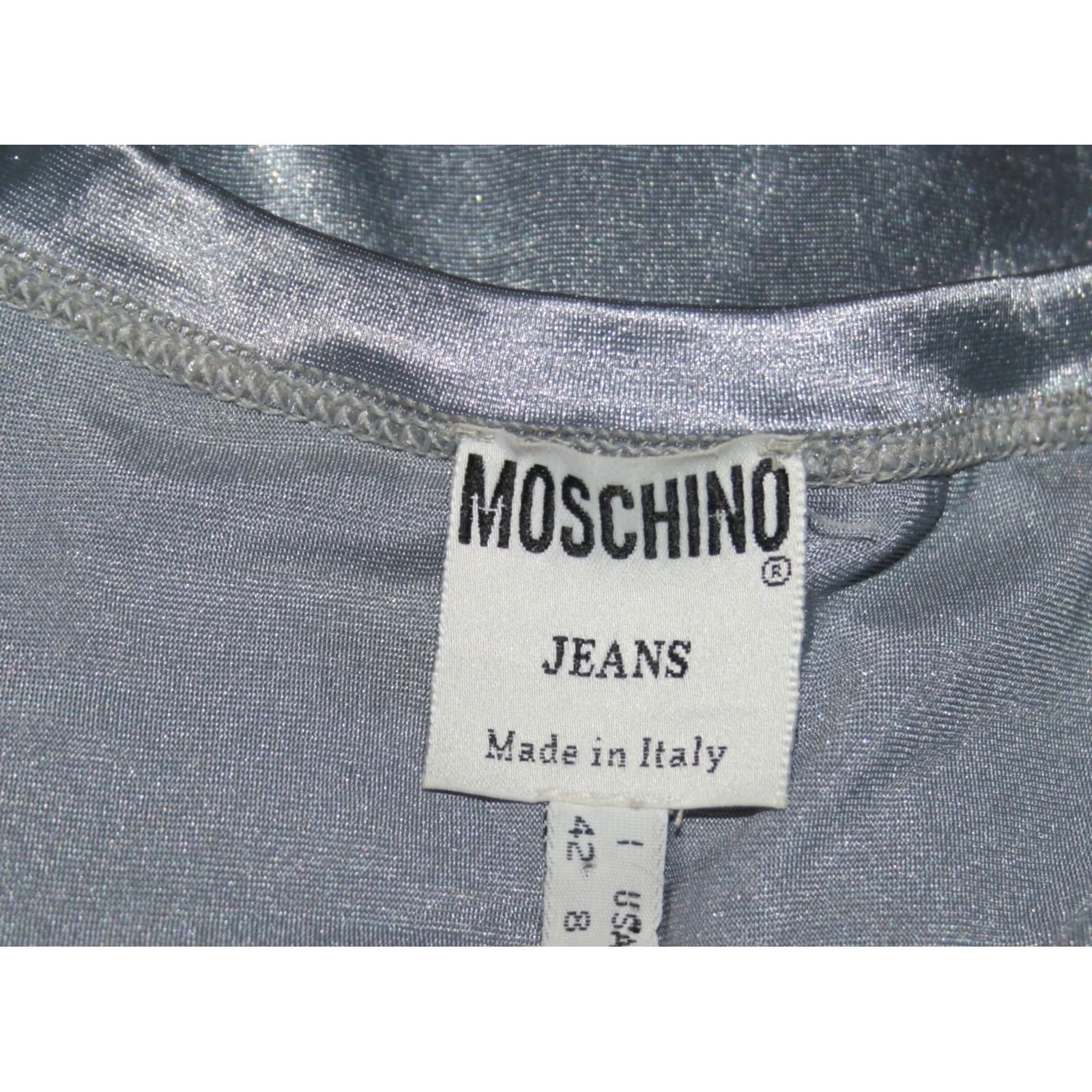 Moschino Moschino Jeans Shirt Space Girls 90s UK 12 Nylon Long Sleeve Metallic Made in Italy Mens Womens Boys Girls Size XL / US 12-14 / IT 48-50 - 7 Thumbnail