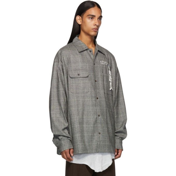 Doublet Oversized Gray "Surprise!" Embroidery Shirt Size US L / EU 52-54 / 3 - 3 Thumbnail