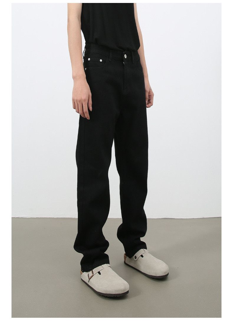 Japanese Brand × Jean Black casual Japanese retro washed straight jeans Size US 32 / EU 48 - 5 Thumbnail