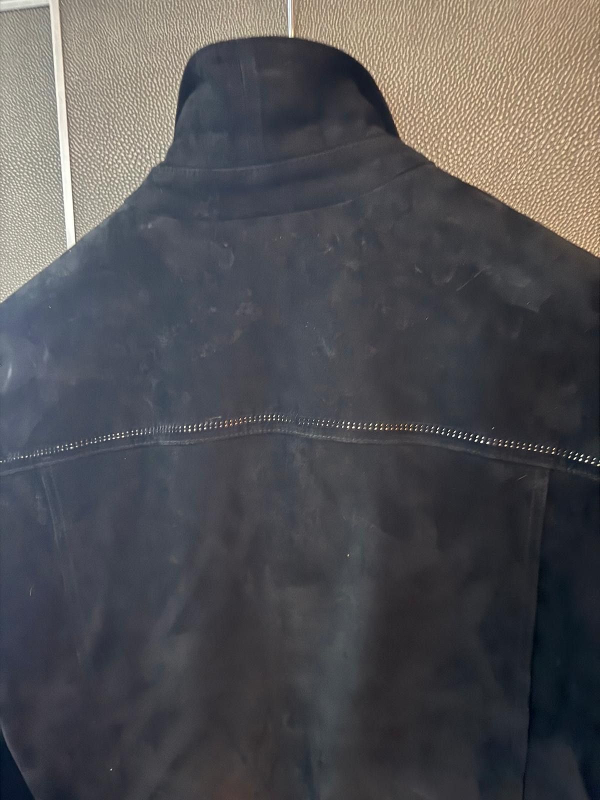 John Varvatos John Varvatos Suede Trucker Jacket Chain Detail Size US S / EU 44-46 / 1 - 5 Thumbnail
