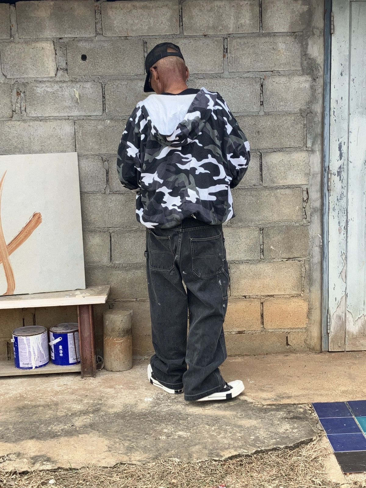 Baggu Vintage y2k DTek Baggy Skater Jeans. Size US 31 - 12 Thumbnail