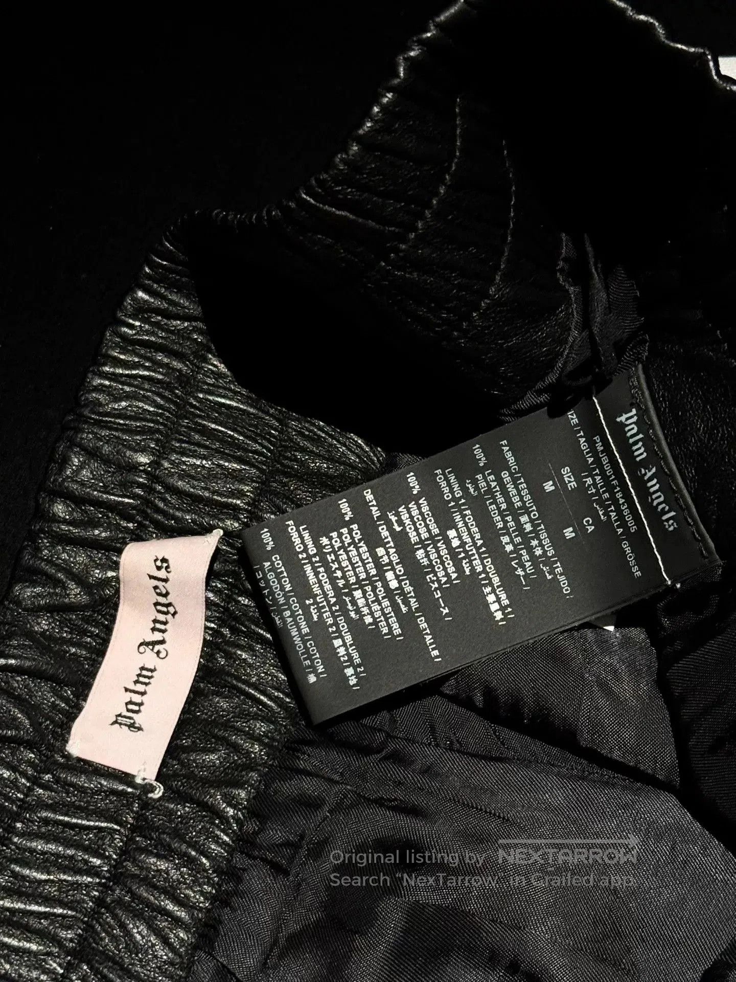 Palm Angels Palm Angles Leather Striped Trousers. Size US 38 / EU 54 - 5 Thumbnail