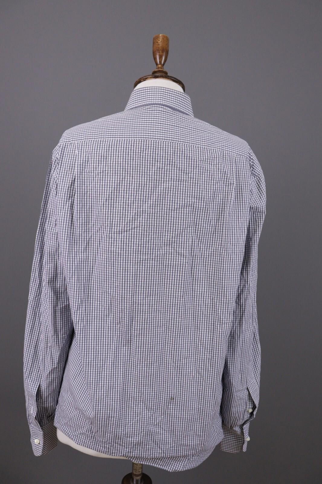 Luigi Borrelli Giampaolo Blue Check Button Down Shirt Size 40 / 15 3/4 Size US M / EU 48-50 / 2 - 9 Thumbnail