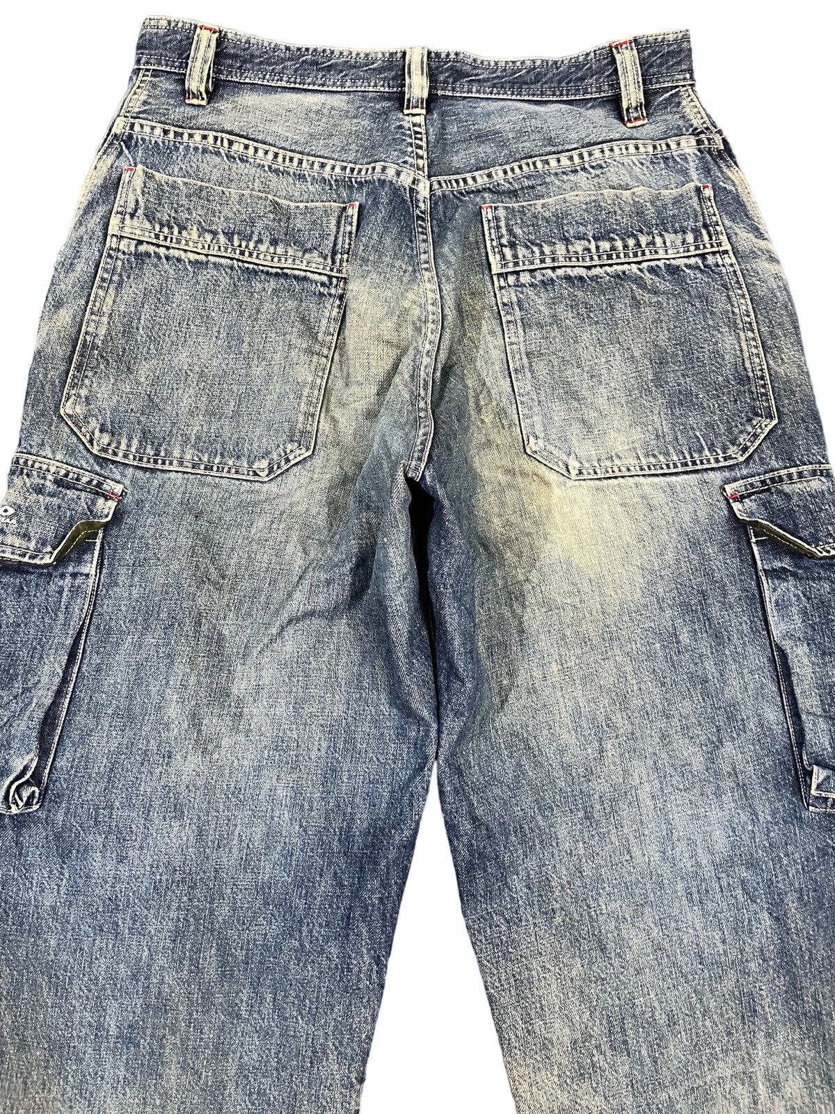 JNCO Vintage Piko Mudwash Baggy Cargo Jnco Style Denim Size US 33 - 5 Thumbnail