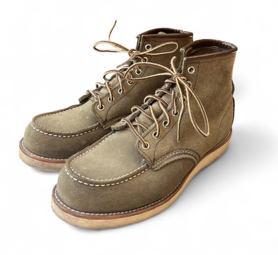 Red Wing Red Wing Roughout Loden Green Moc Toe. Size US 8.5 / EU 41-42 - 1 Thumbnail