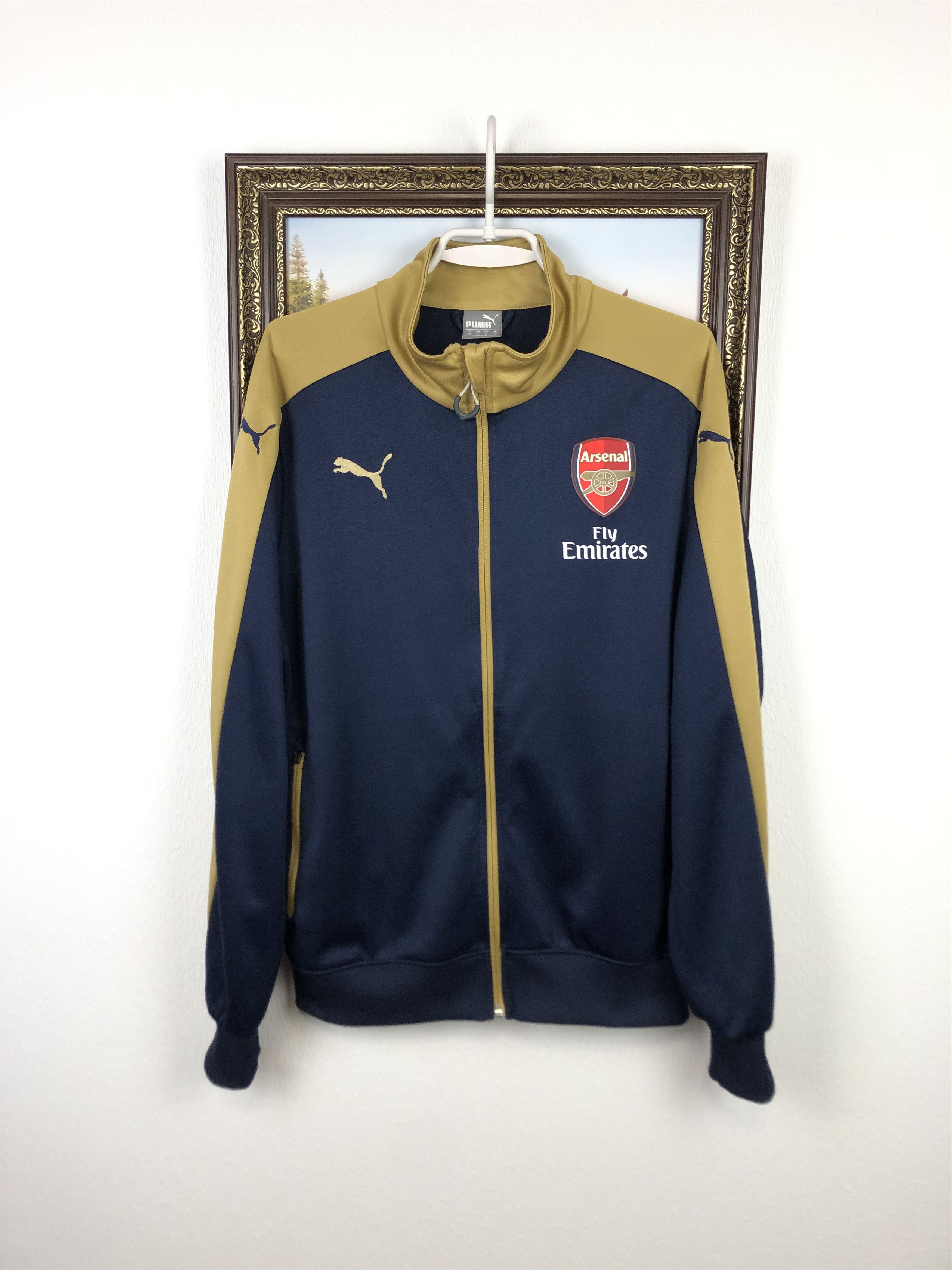 Puma Arsenal Puma Football Jacket Soccer Track Top Mens Rare Size US M / EU 48-50 / 2 - 1 Thumbnail