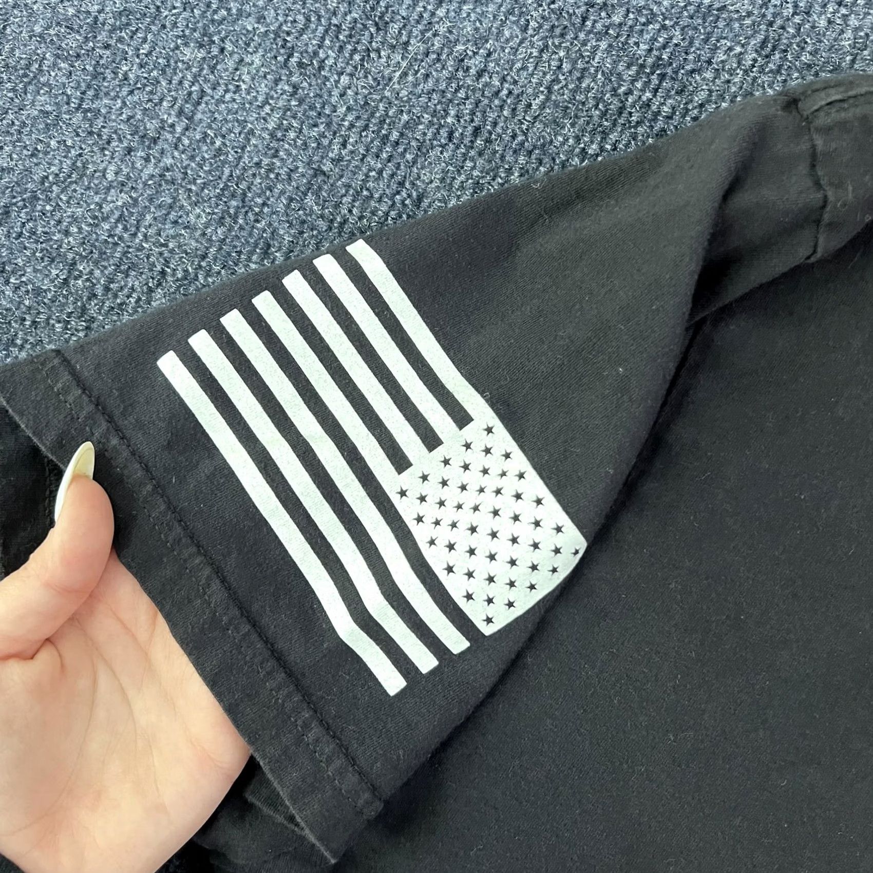 Vintage We The People Holsters Shirt Mens XL Black Around & Find Out USA Flag Graphic Shirt Size US XL / EU 56 / 4 - 3 Thumbnail