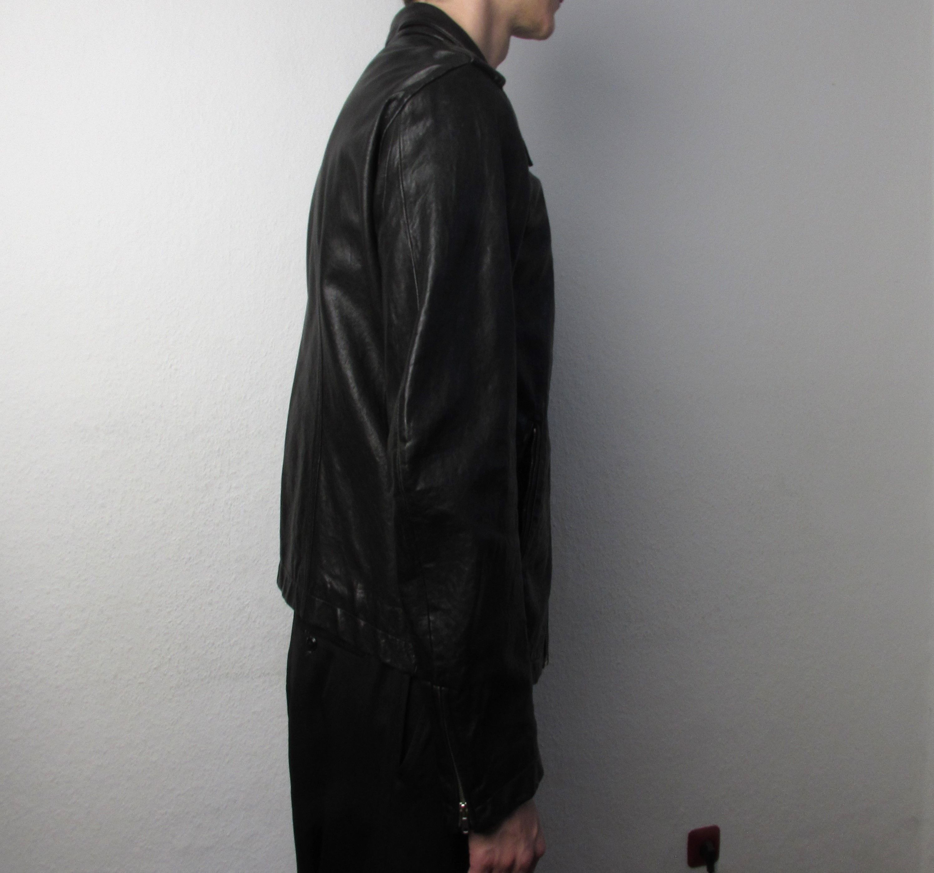 Rick Owens FW09 "CRUST" Hammered Lamb Stooges Leather Jacket Rick Owens Size US XL / EU 56 / 4 - 21 Thumbnail